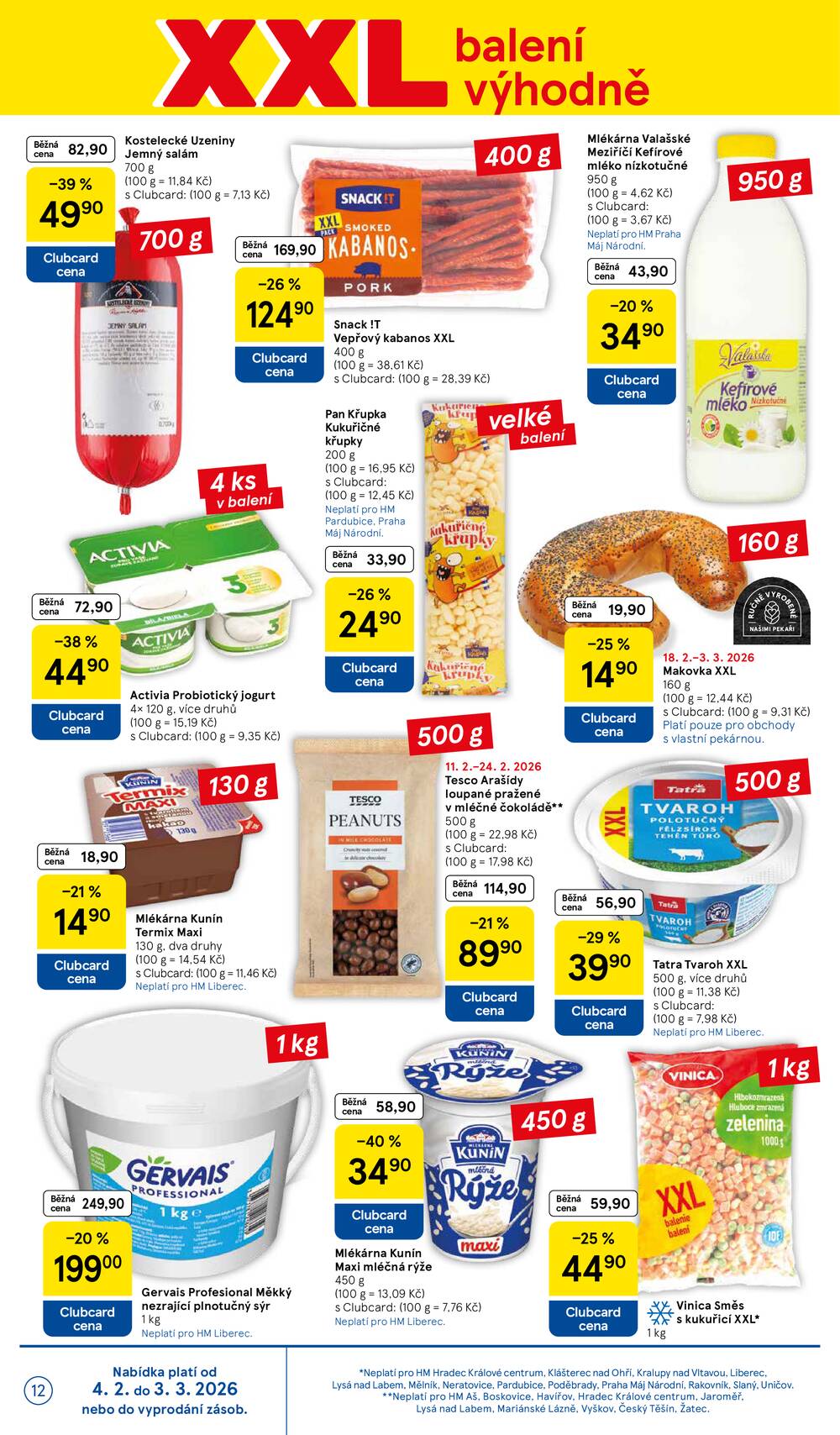 Tesco malé hypermarkety od 18.2. do 24.2.2026