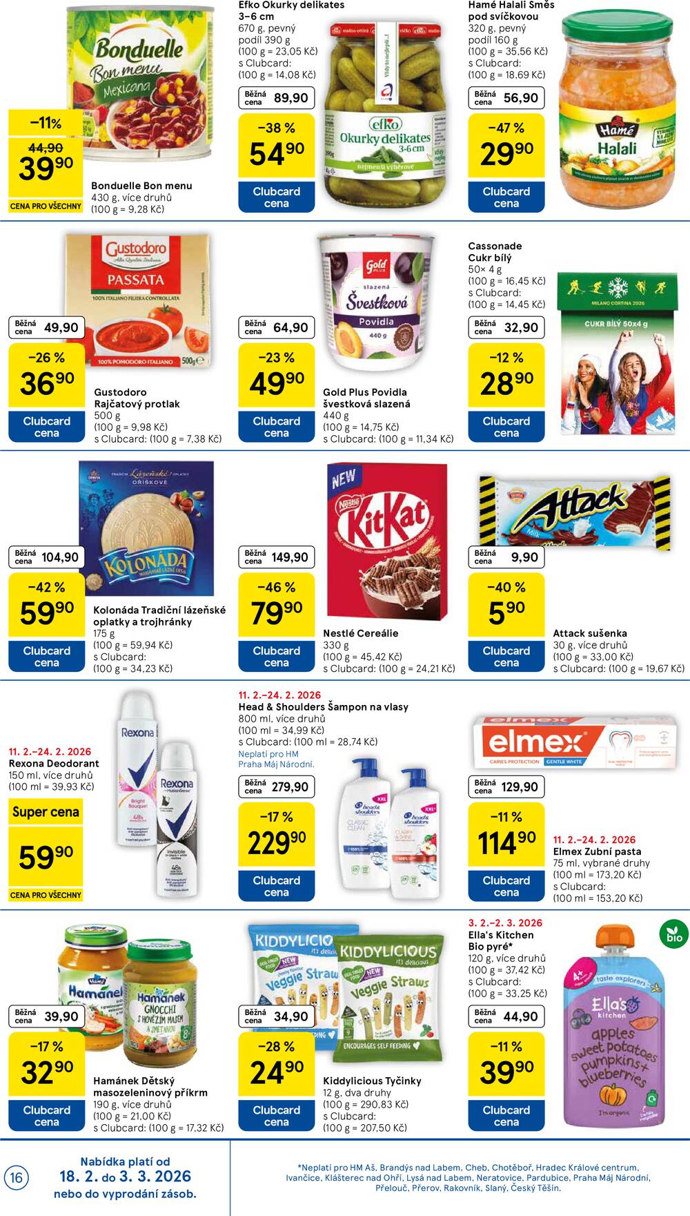 Tesco malé hypermarkety od 18.2. do 24.2.2026