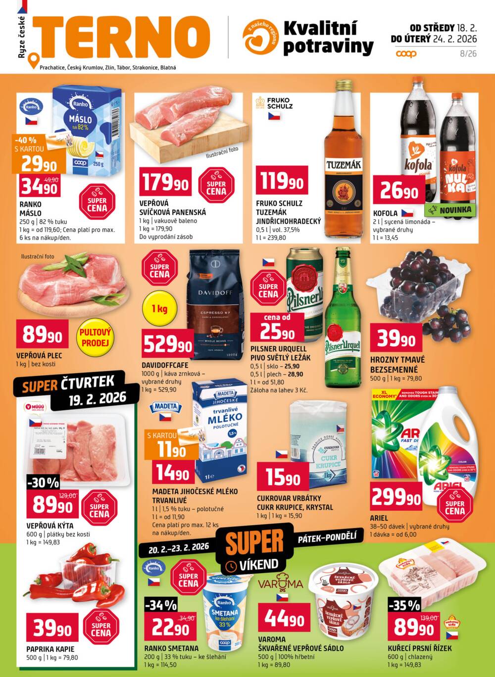 Leták Terno - Terno Zlín 18.2. - 24.2. - strana 1