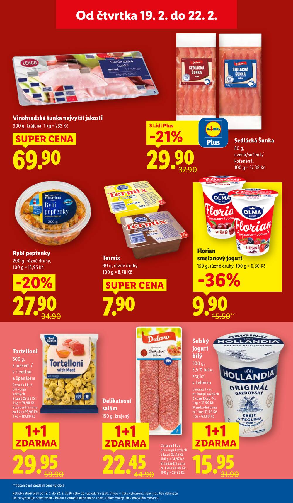 Lidl Čtvrtek od 19.2. do 22.2.2026