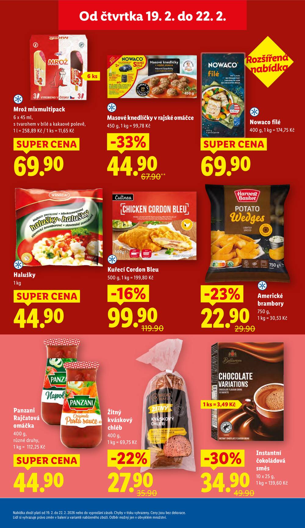 Lidl Čtvrtek od 19.2. do 22.2.2026