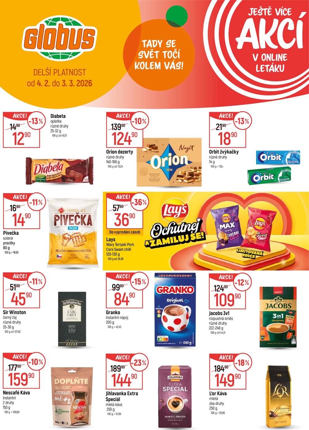 Akční leták Globus 18.2. - 24.2.2026 - Globus Pardubice