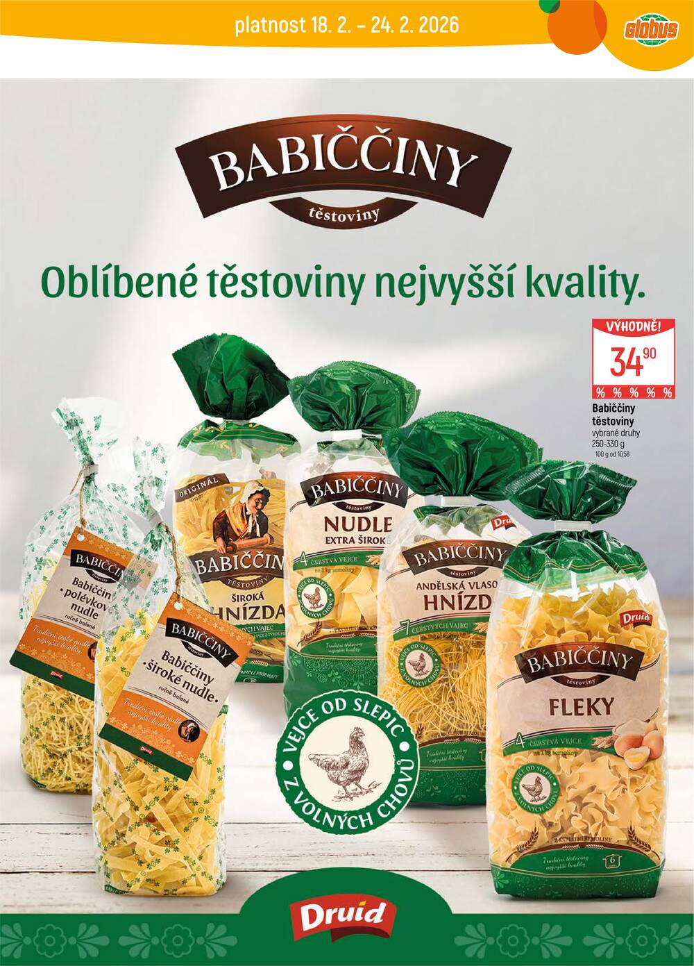 Akční leták Globus 18.2. - 24.2.2026 - Globus Brno Ivanovice