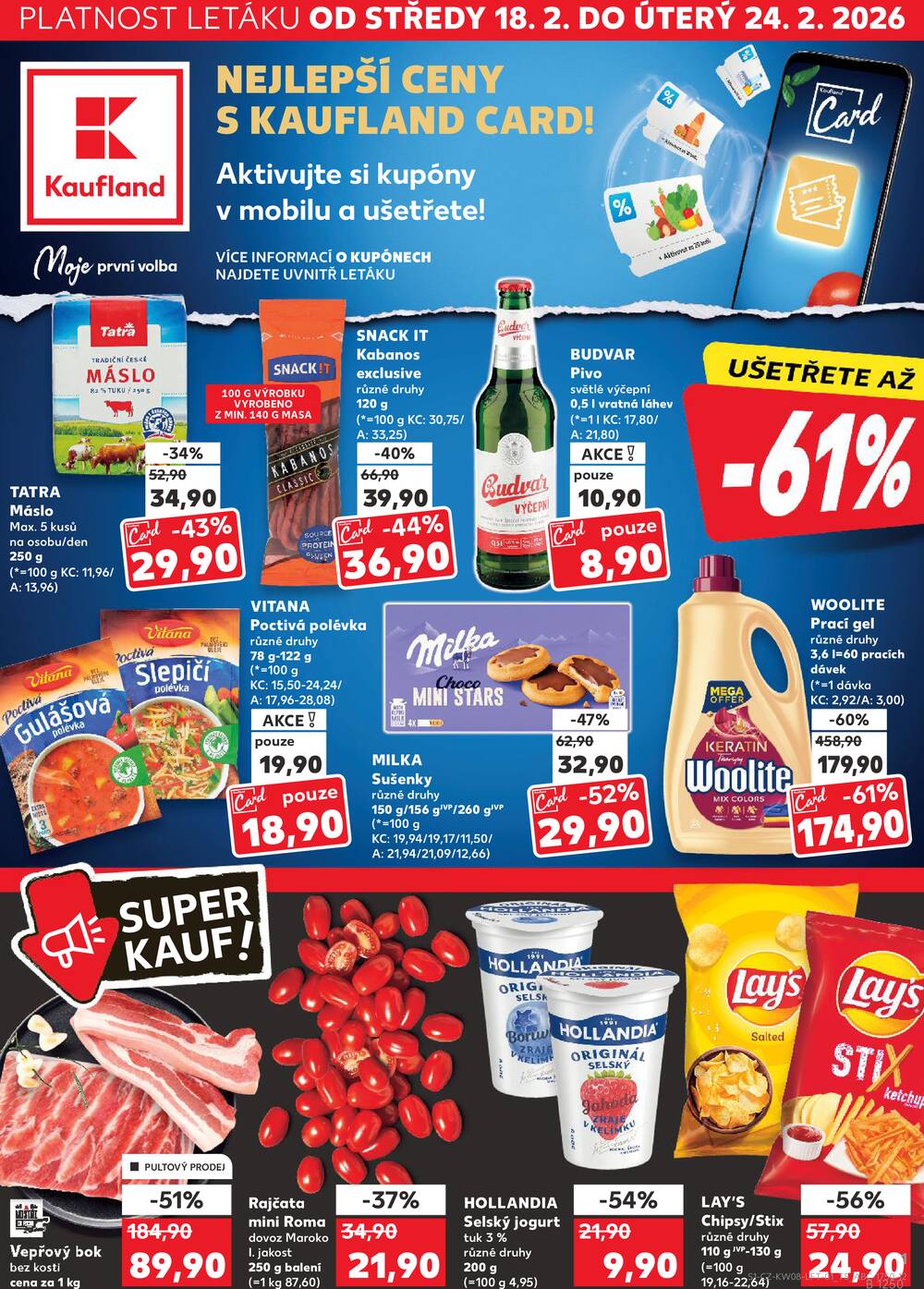 Leták Kaufland - Kaufland 18.2. - 24.2. - Kaufland - Litoměřice - strana 1 Leták Kaufland - Kaufland 18.2. - 24.2. - Kaufland - Litoměřice - strana 1