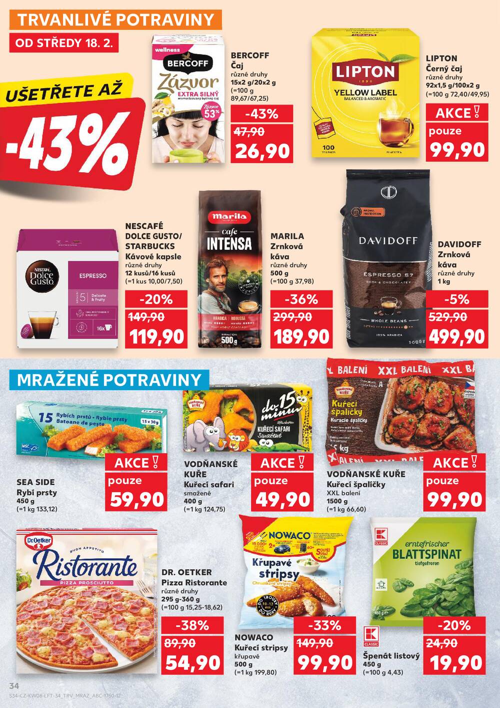 Leták Kaufland - Kaufland 18.2. - 24.2. - Kaufland - Děčín - strana 34