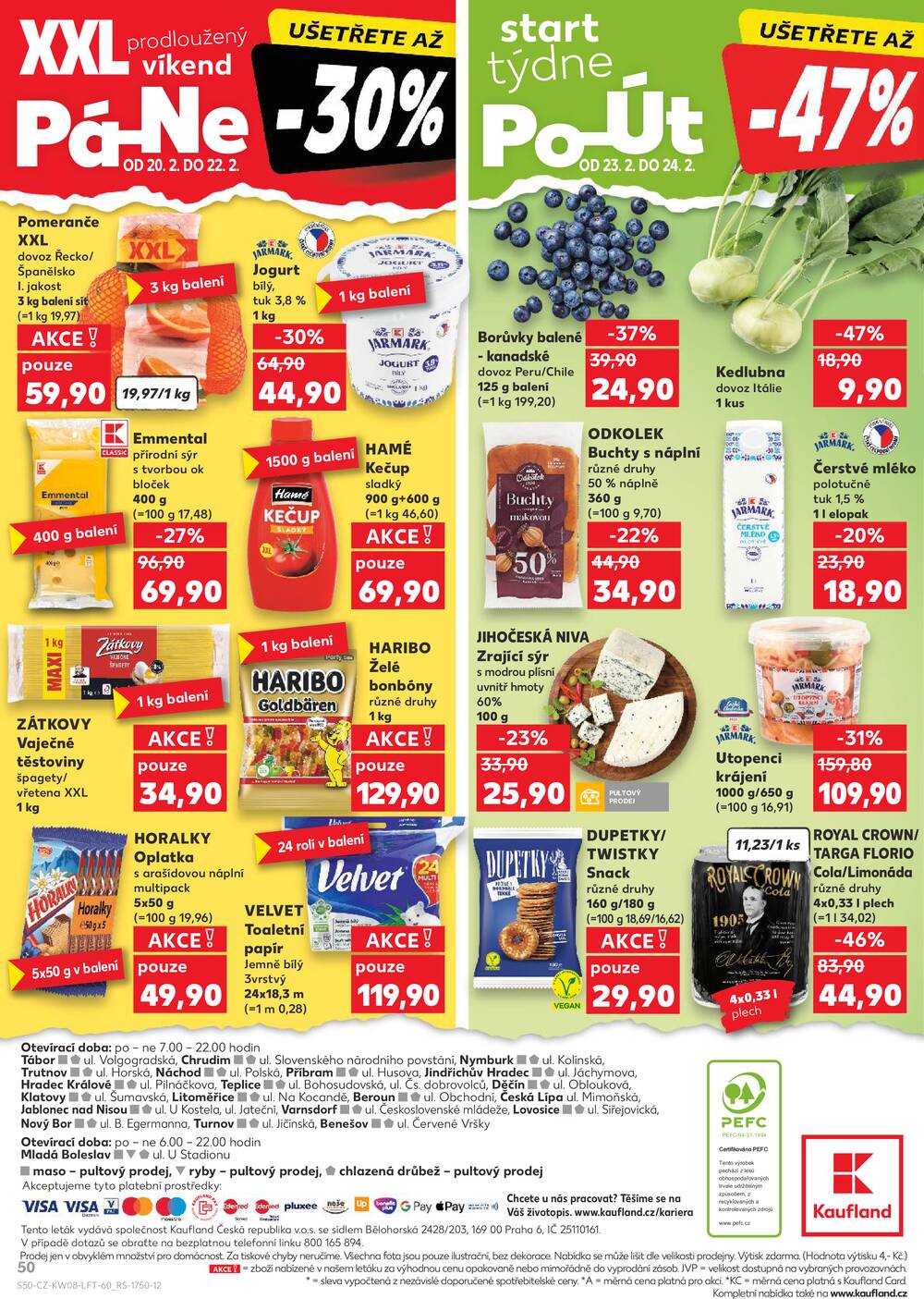 Leták Kaufland - Kaufland 18.2. - 24.2. - Kaufland - Děčín - strana 50