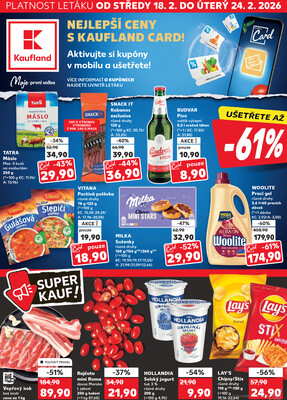 Leták Kaufland 18.2. - 24.2. - Kaufland - Veselí nad Moravou