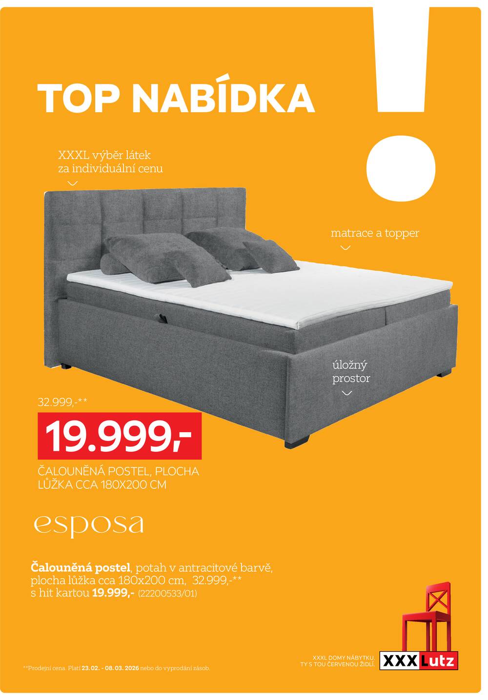 Leták XXXLutz - XXXLutz Top nabídka 23.2. - 8.3. - strana 1 Leták XXXLutz - XXXLutz Top nabídka 23.2. - 8.3. - strana 1