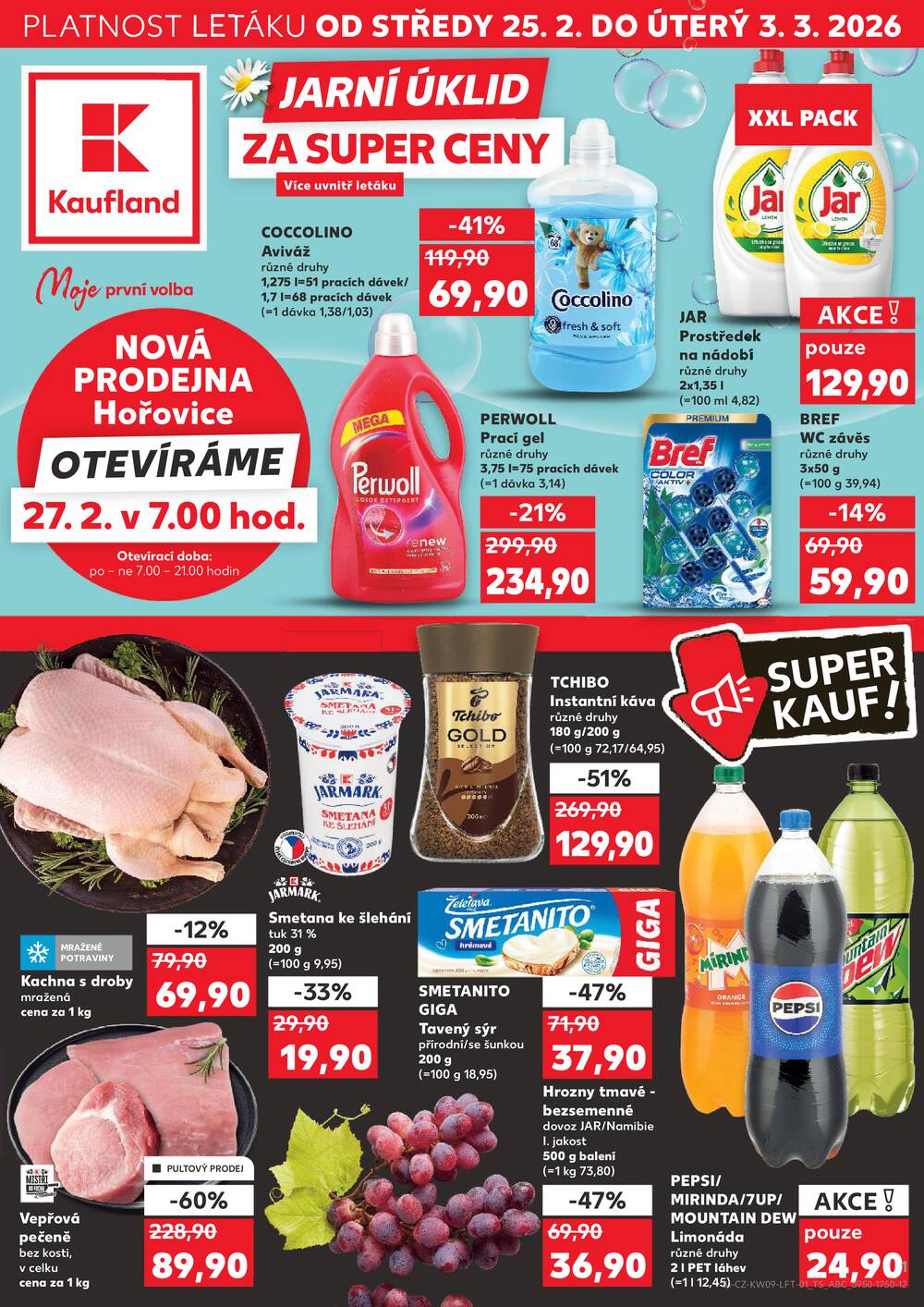 Leták Kaufland - Kaufland 25.2. - 3.3. - Kaufland - Děčín - strana 1