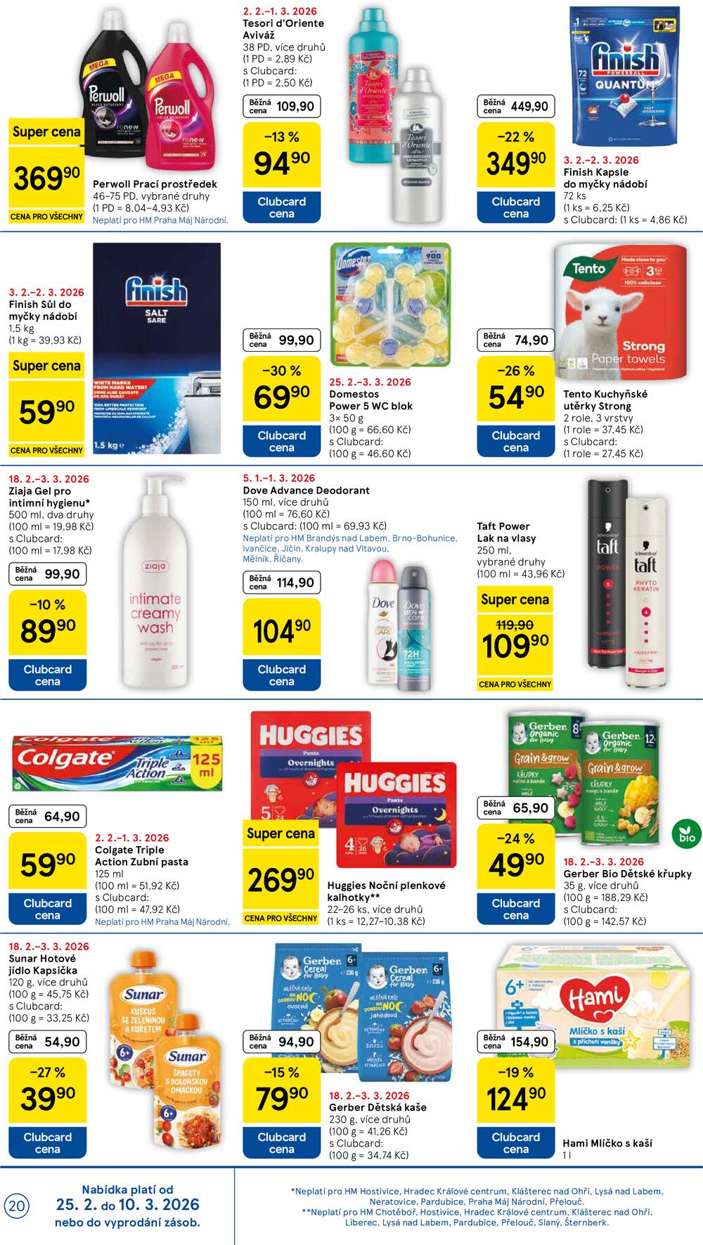 Tesco malé hypermarkety od 25.2. do 3.3.2026