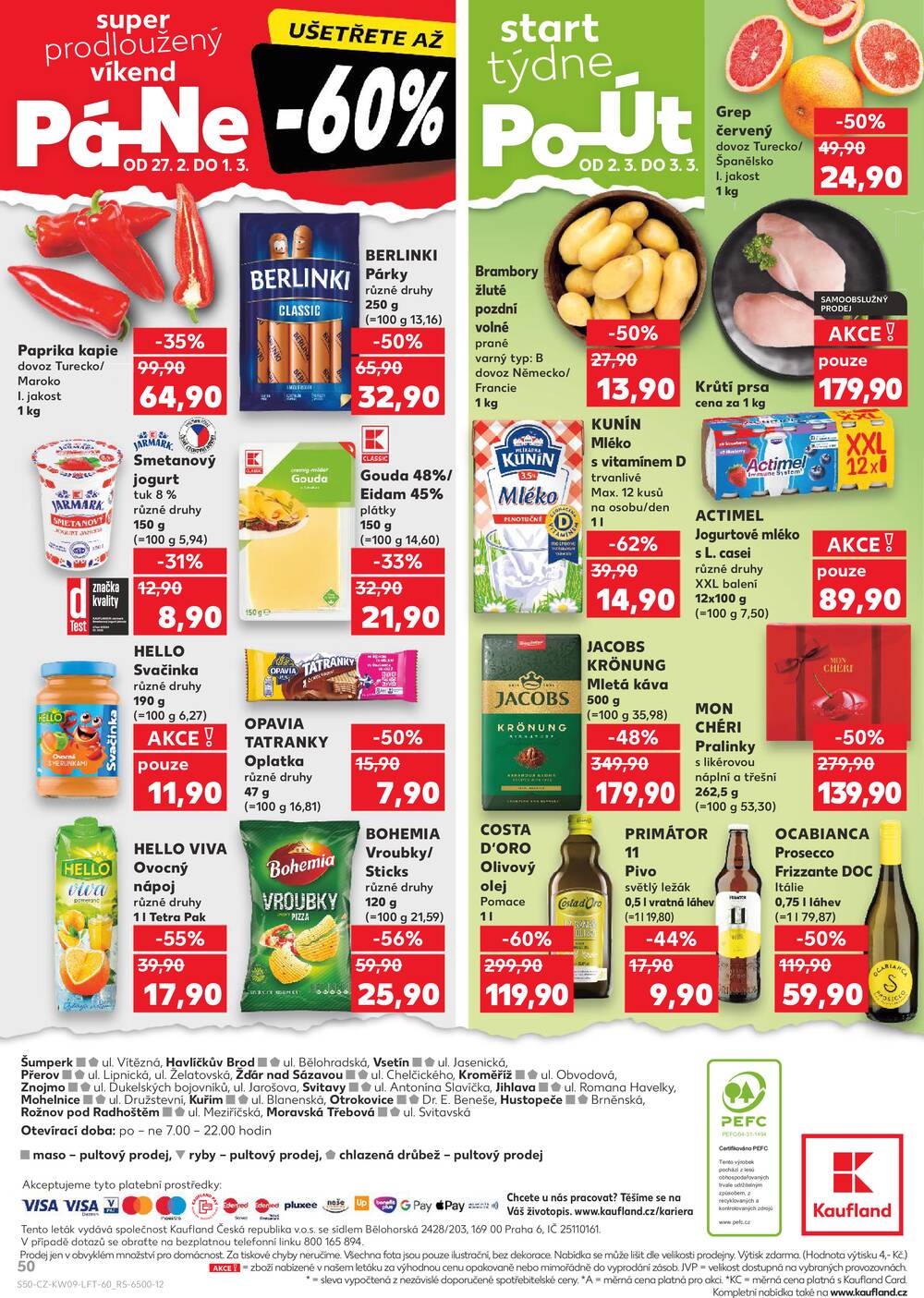 Kaufland 25.2. - 3.3. - Kaufland - Šumperk