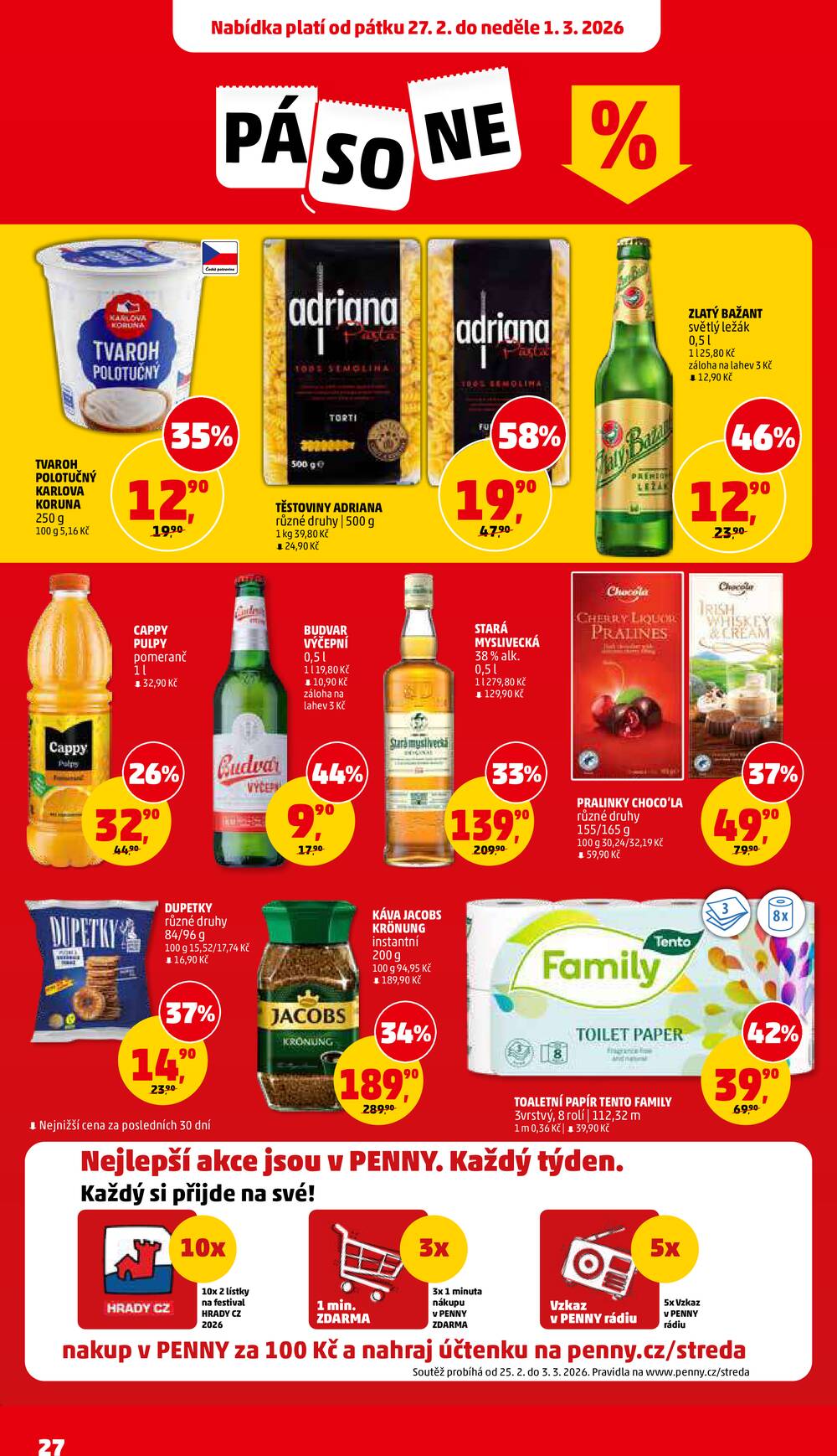 Leták Penny Market - Penny Market od 25.2. do 3.3.2026 - strana 27 Leták Penny Market - Penny Market od 25.2. do 3.3.2026 - strana 27