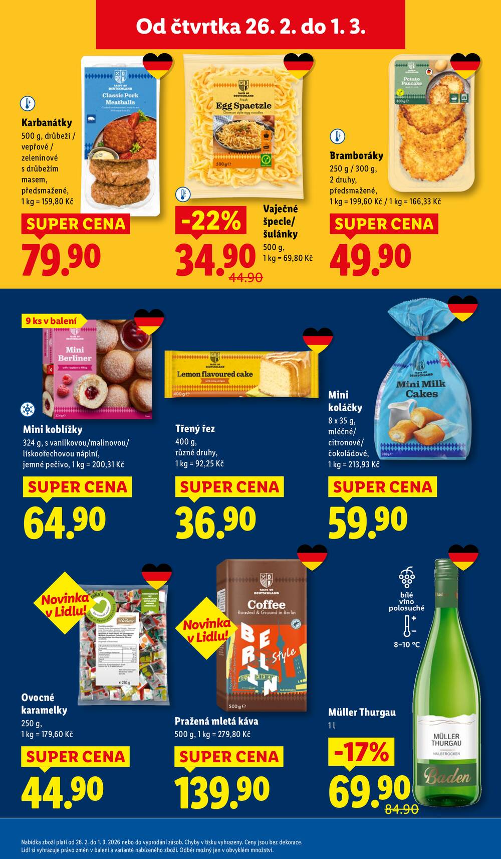 Lidl Čtvrtek od 26.2. do 1.3.2026