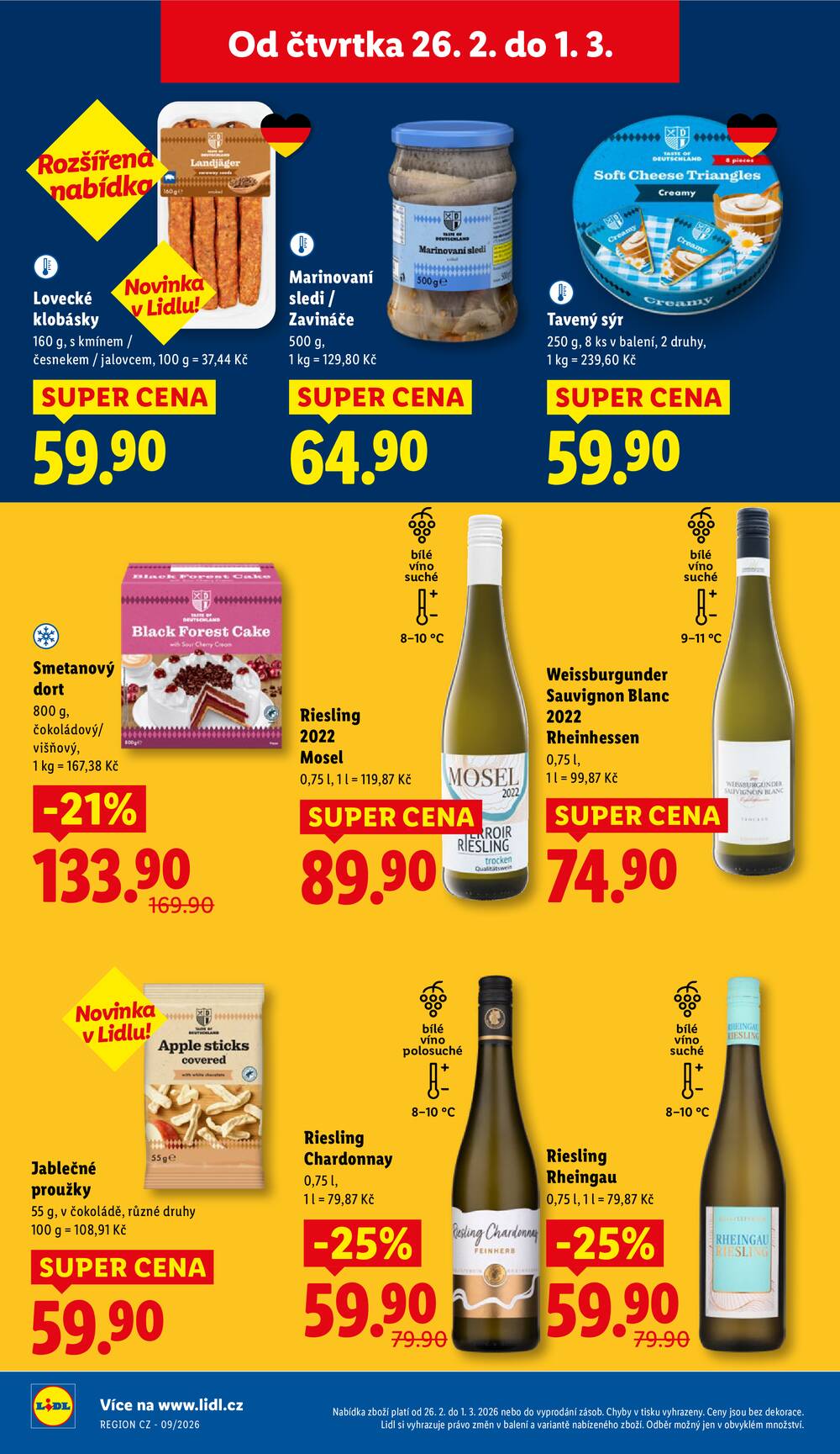 Lidl Čtvrtek od 26.2. do 1.3.2026