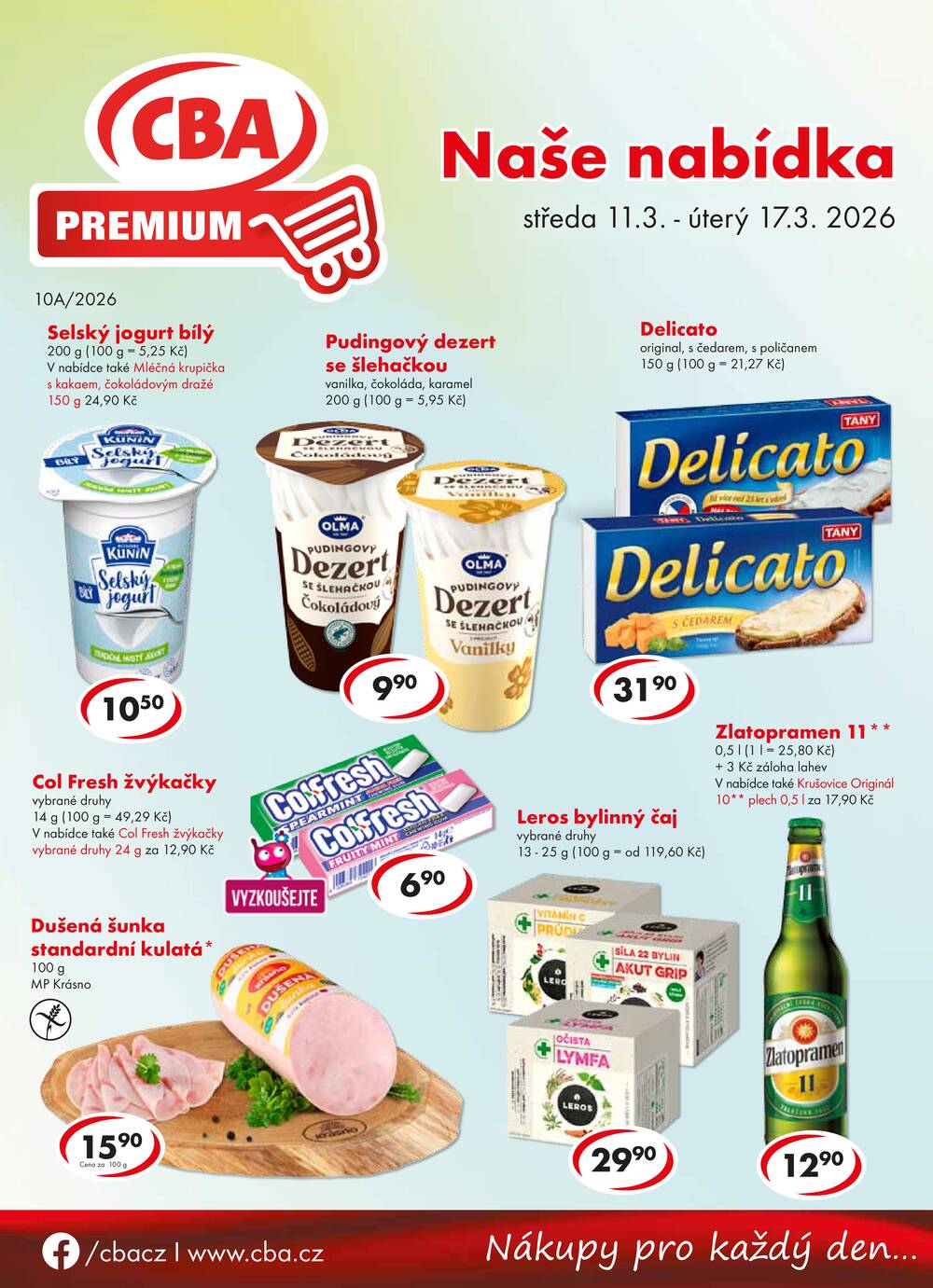 Leták CBA - CBA Premium od 11.3. do 17.3.2026 - strana 1