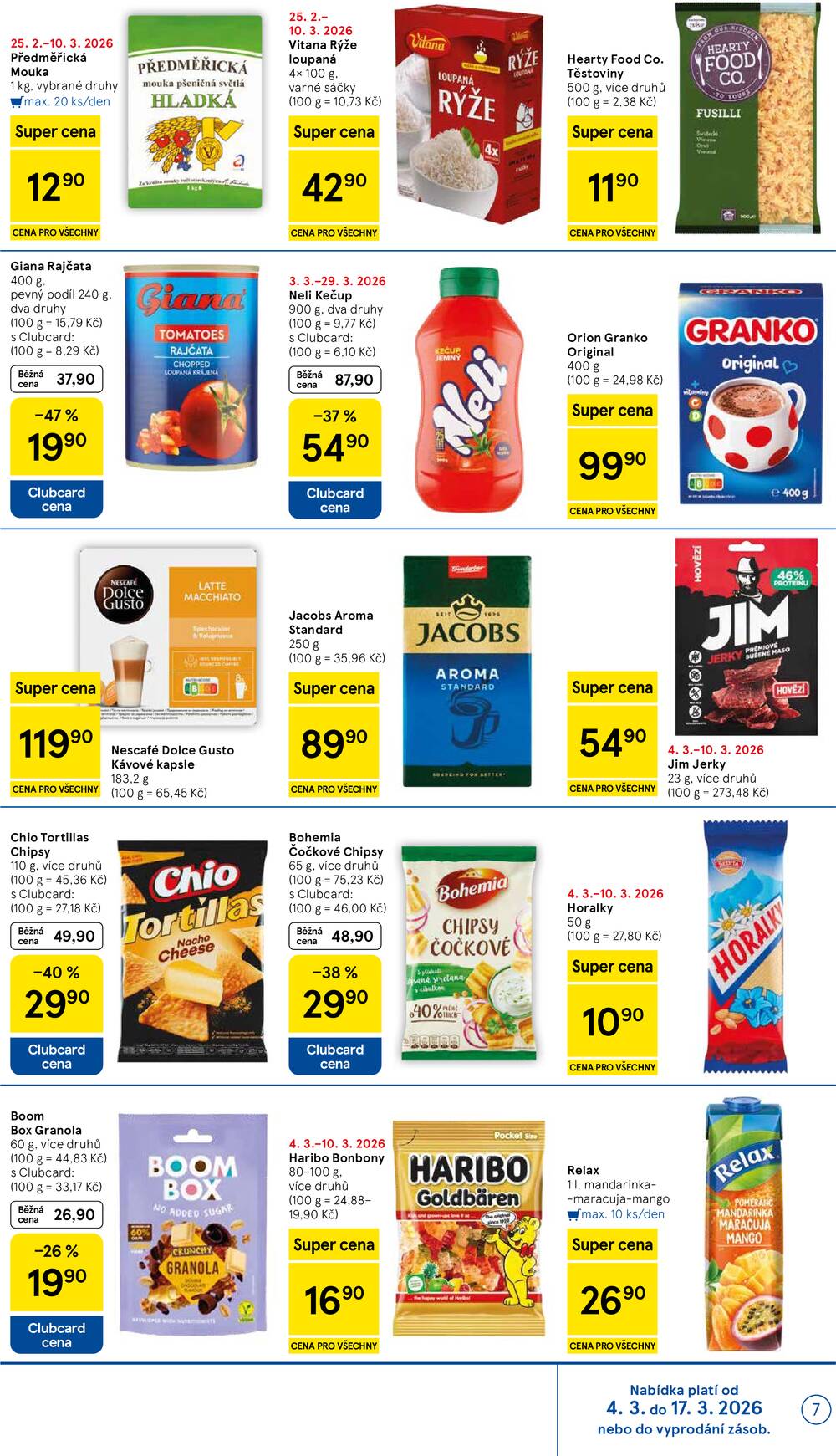 Tesco malé hypermarkety od 4.3. do 10.3.2026