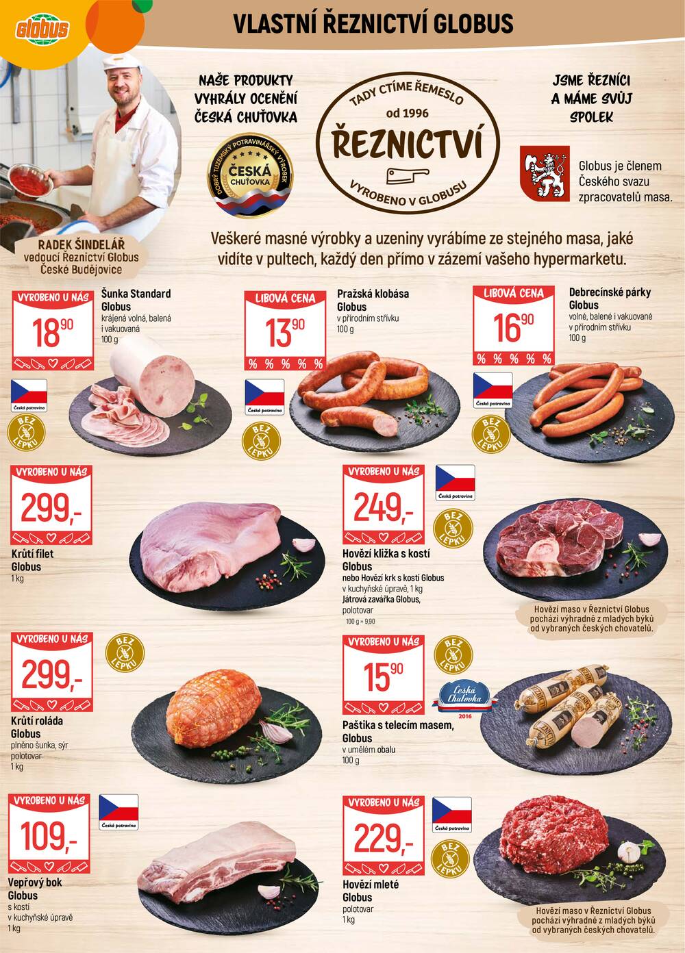 Akční leták Globus 4.3. - 10.3.2026 - Globus České Budějovice