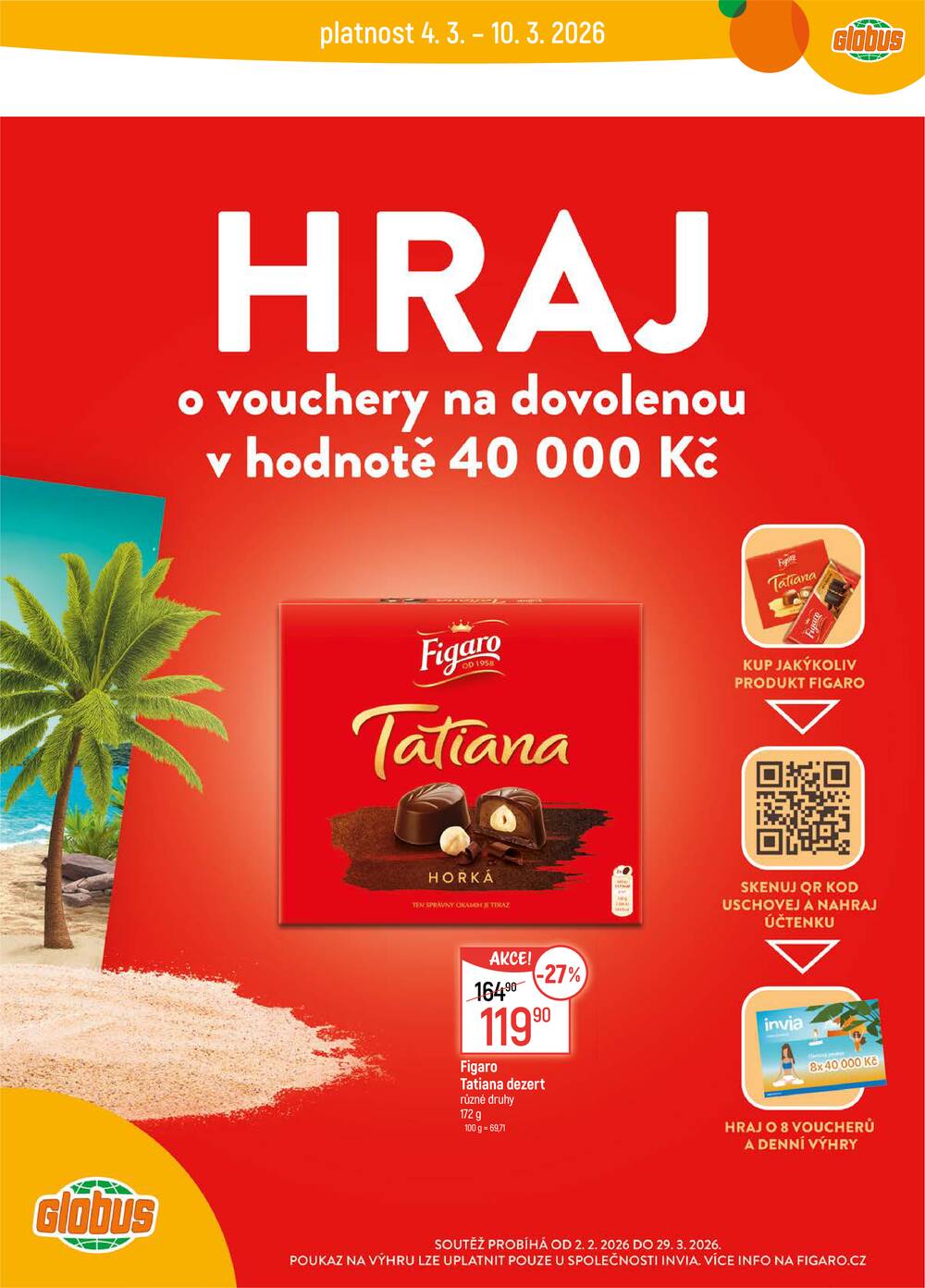 Akční leták Globus 4.3. - 10.3.2026 - Globus České Budějovice