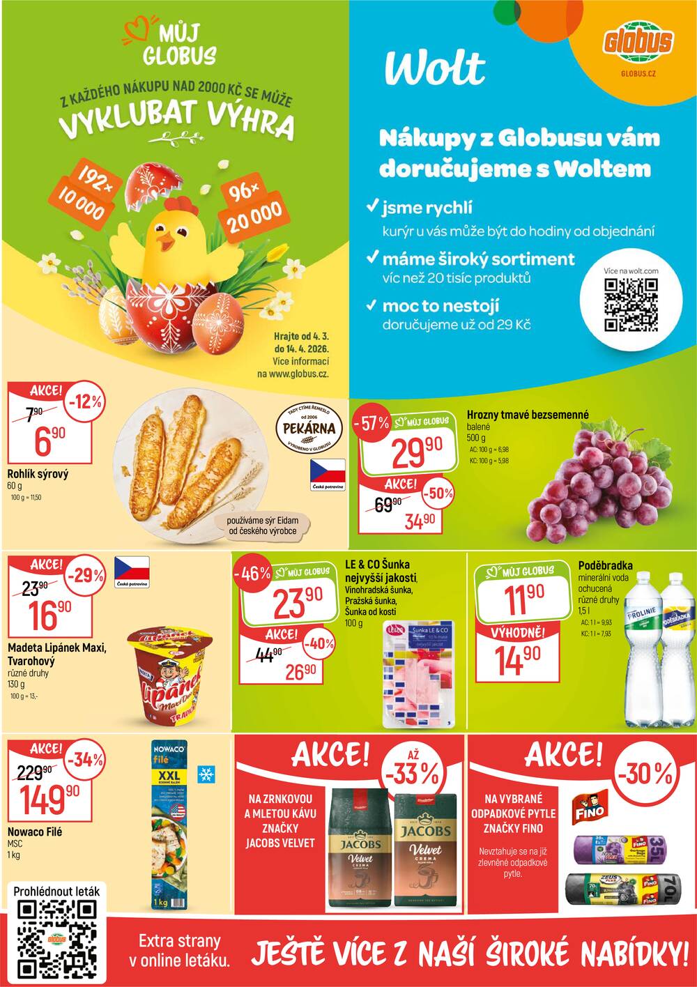 Akční leták Globus 4.3. - 10.3.2026 - Globus Olomouc