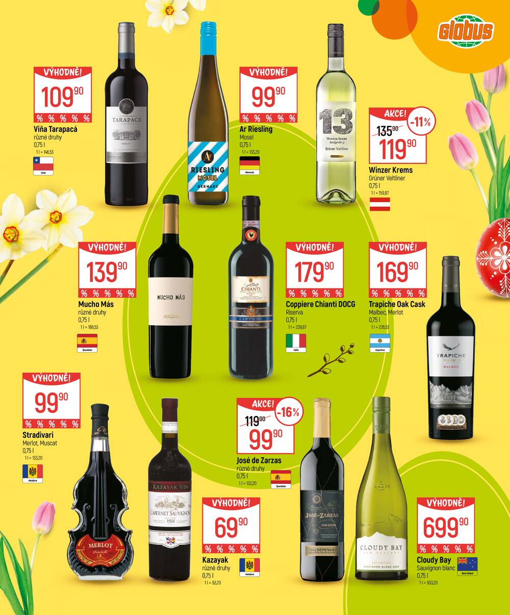 Akční leták Globus 4.3. - 5.4.2026 - Globus Chotíkov u Plzně