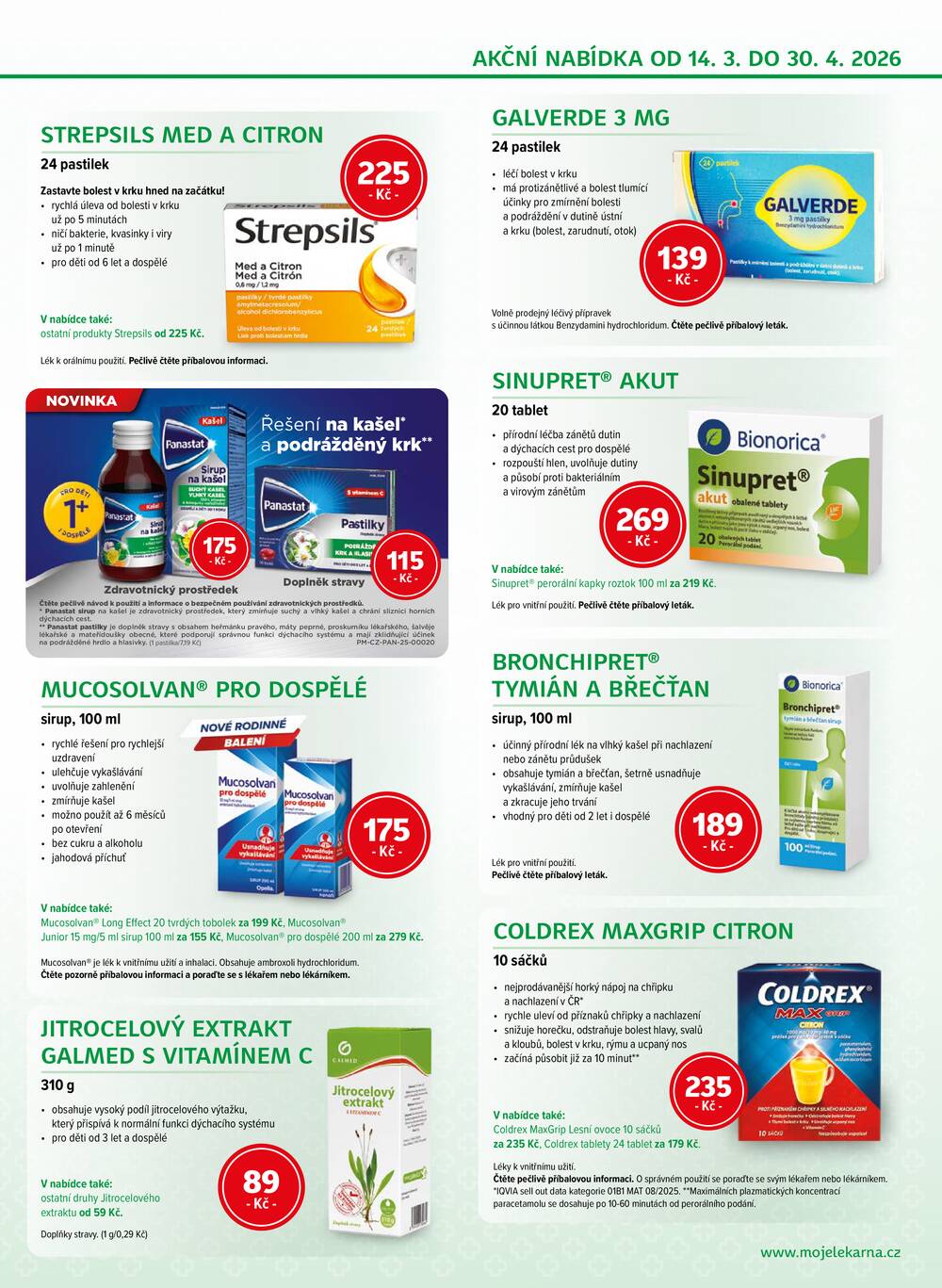 mojelekarna.cz od 14.3. do 30.4.2026