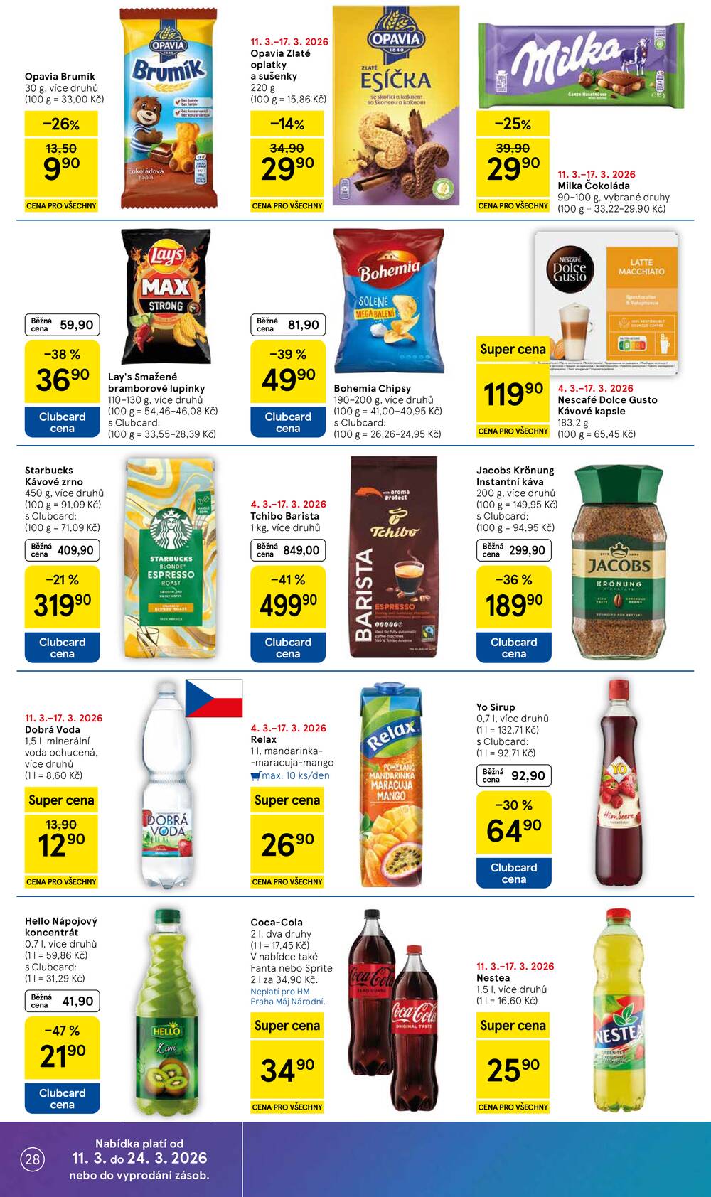 Tesco malé hypermarkety od 11.3. do 17.3.2026