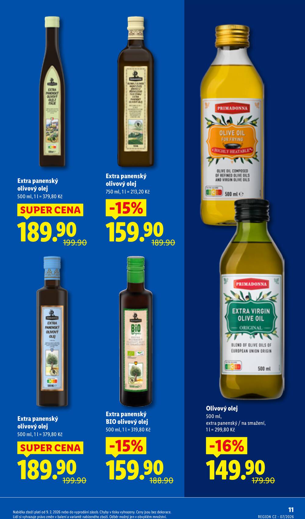 Lidl Ceny v klidu od 9.2. 