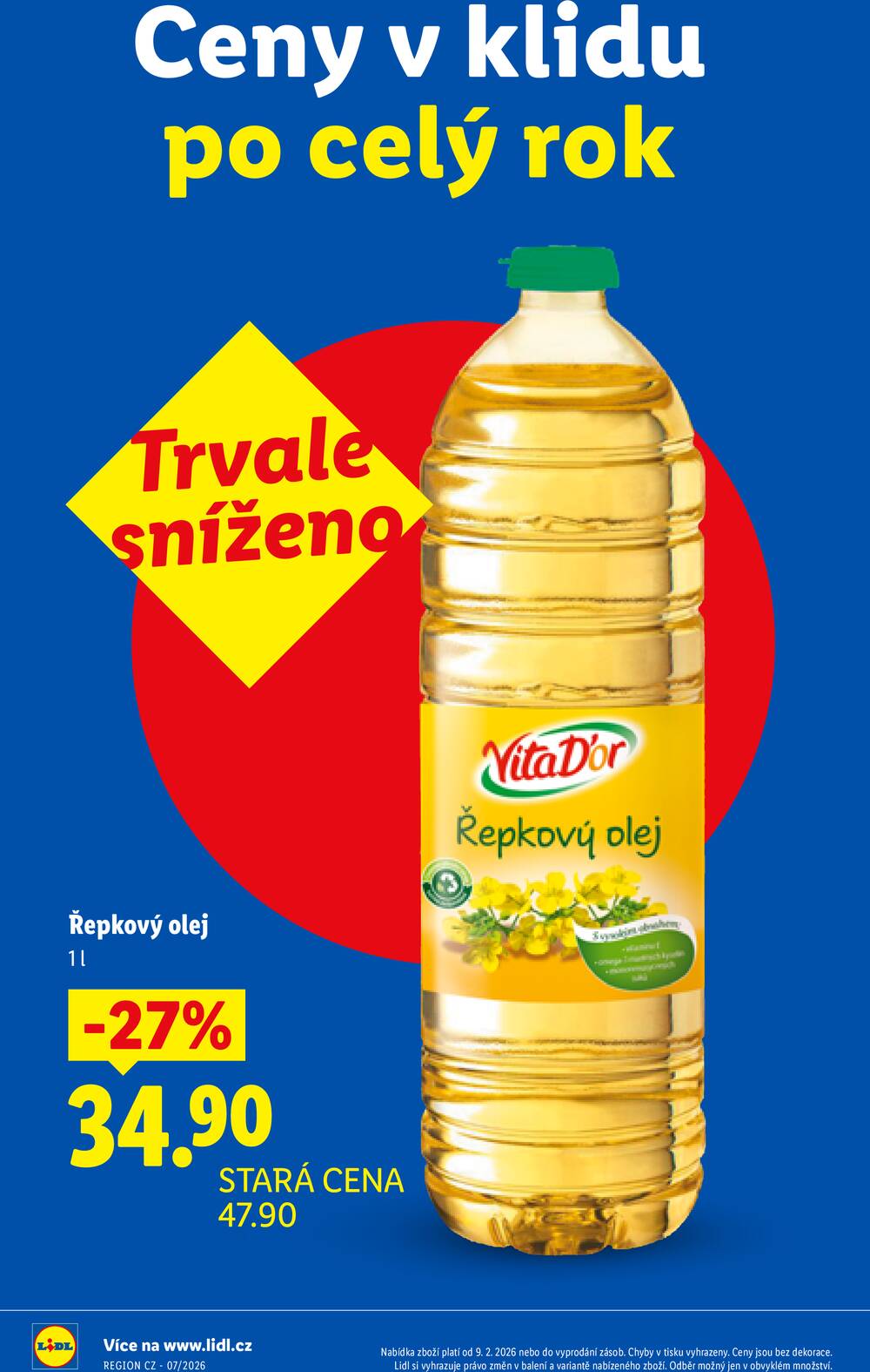 Lidl Ceny v klidu od 9.2. 