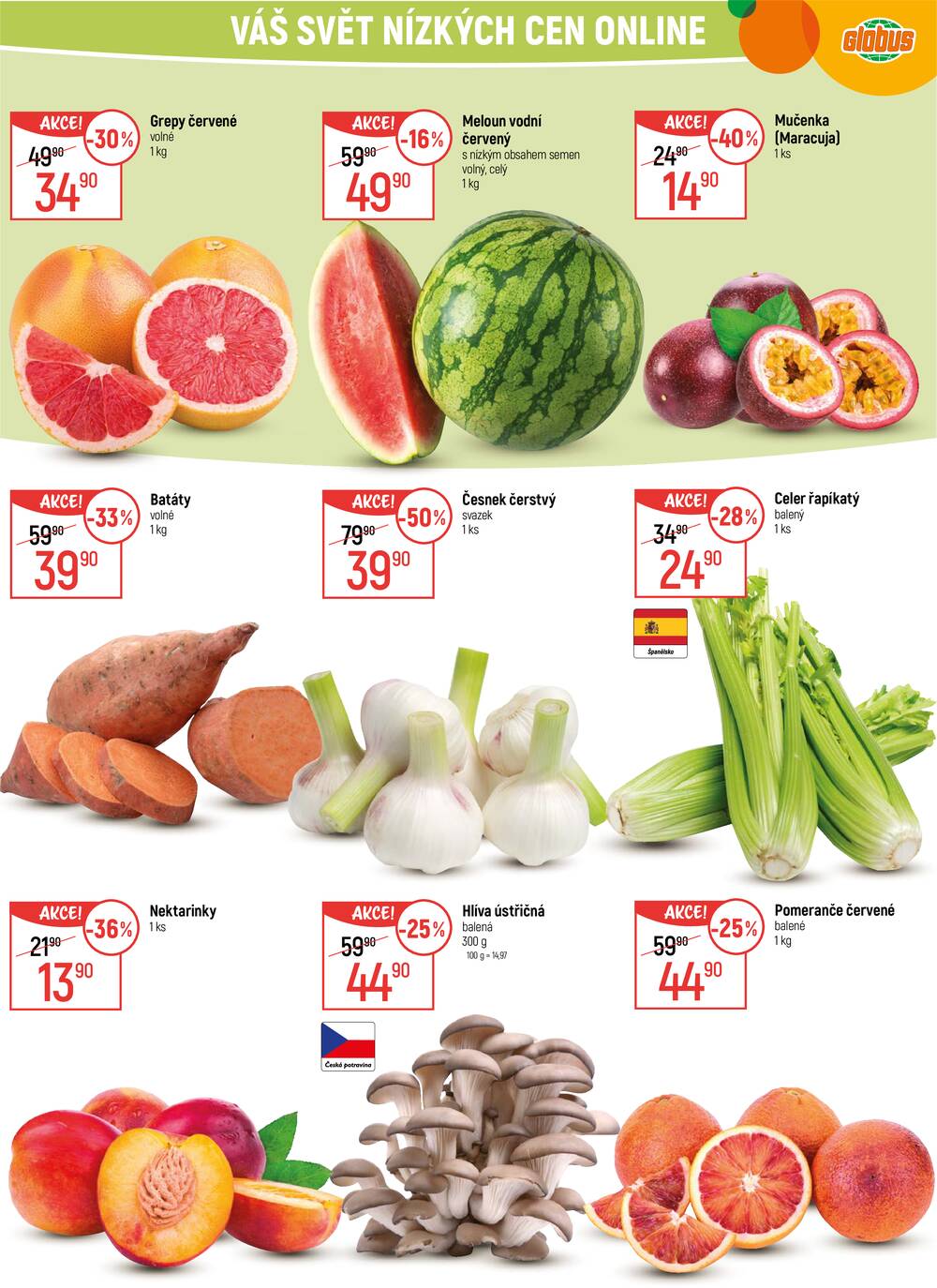 Akční leták Globus 11.3. - 17.3.2026 - Globus Chotíkov u Plzně