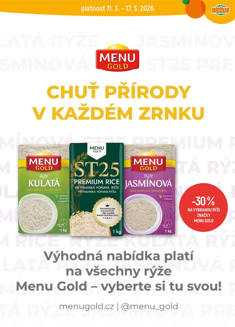 Akční leták Globus 11.3. - 17.3.2026 - Globus Chotíkov u Plzně