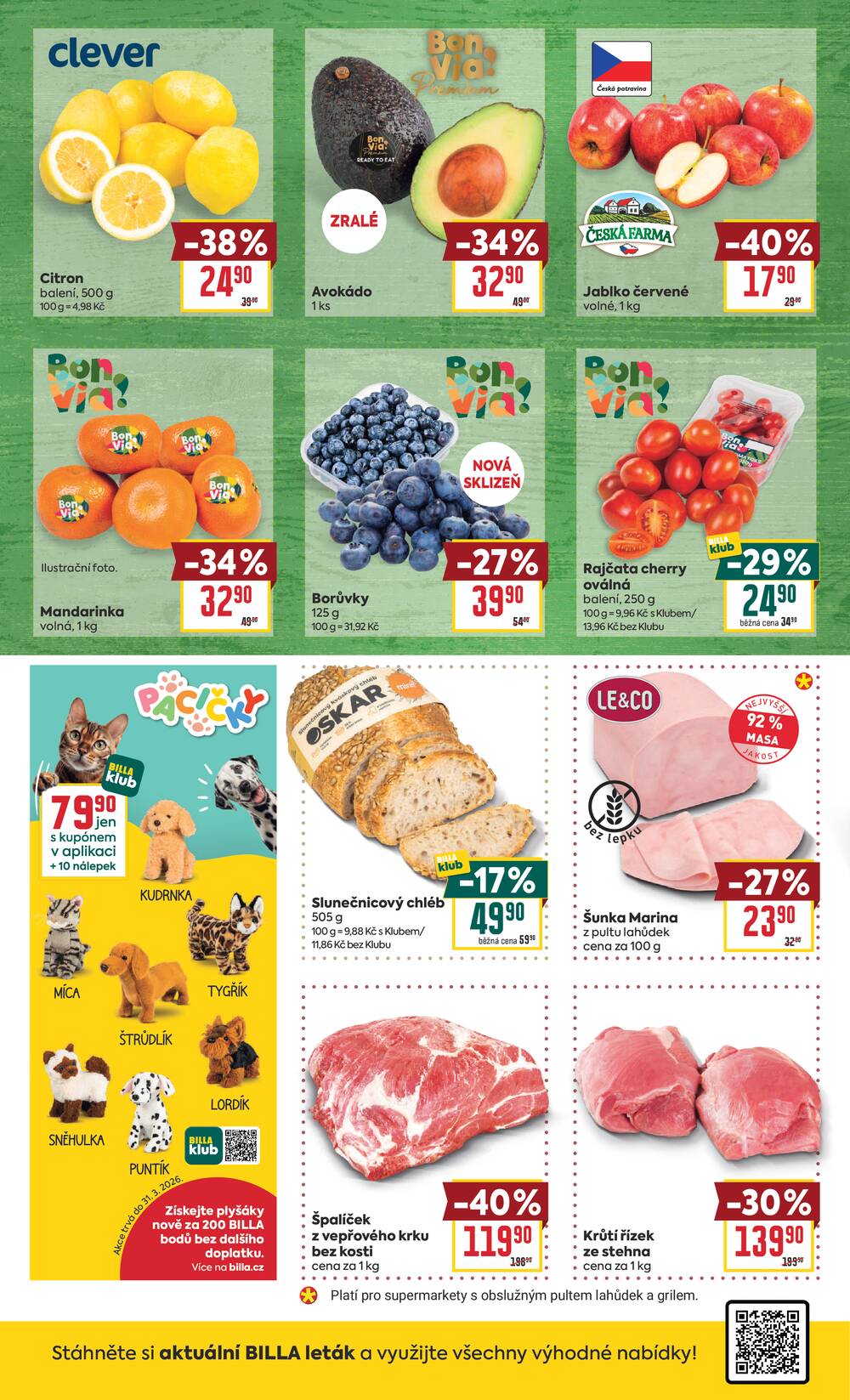BILLA malý leták od 11.3. do 17.3.2026
