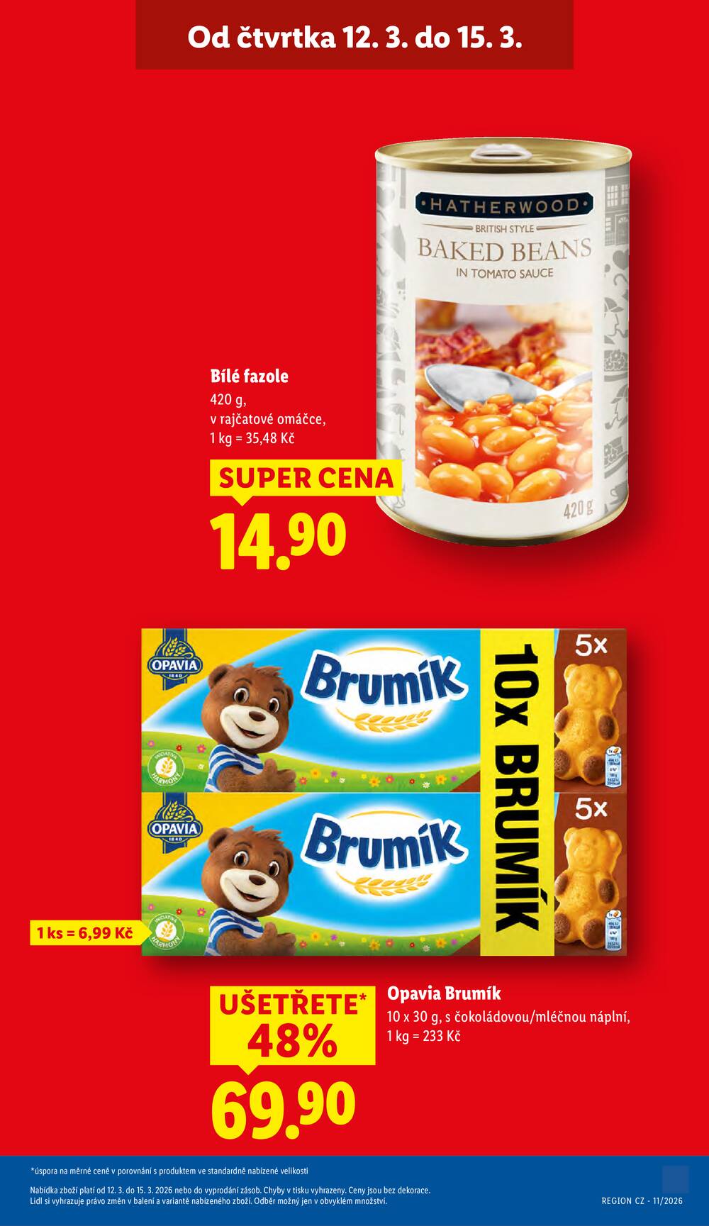 Lidl Čtvrtek od 12.3. do 15.3.2026