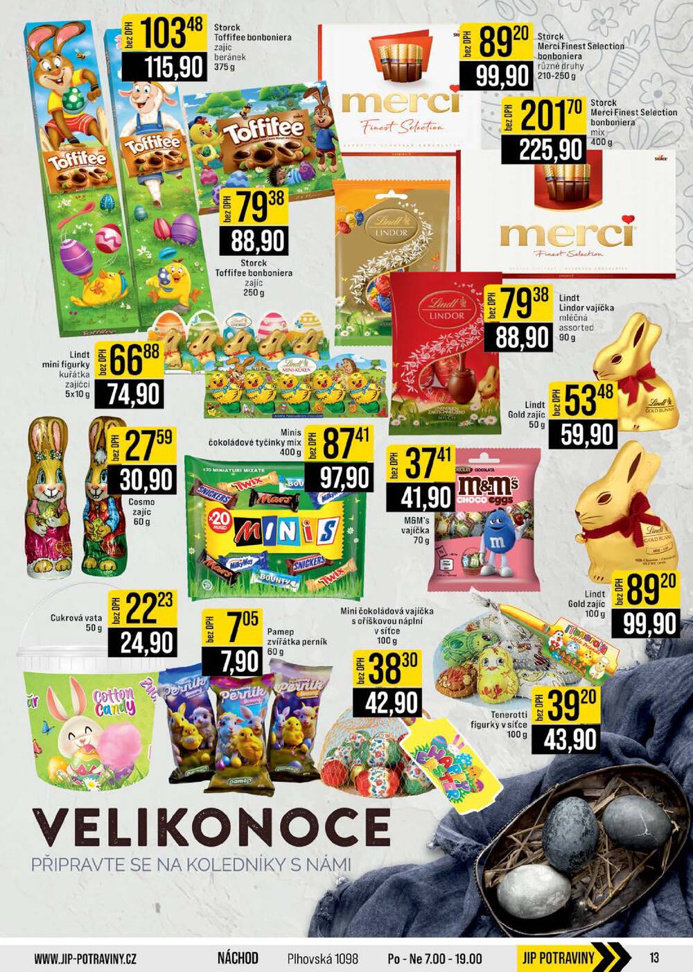 JIP Cash & Carry České Budějovice, Most, Náchod, Polička, Sušice a Svoboda nad Úpou od 11.3. do 17.3.2026