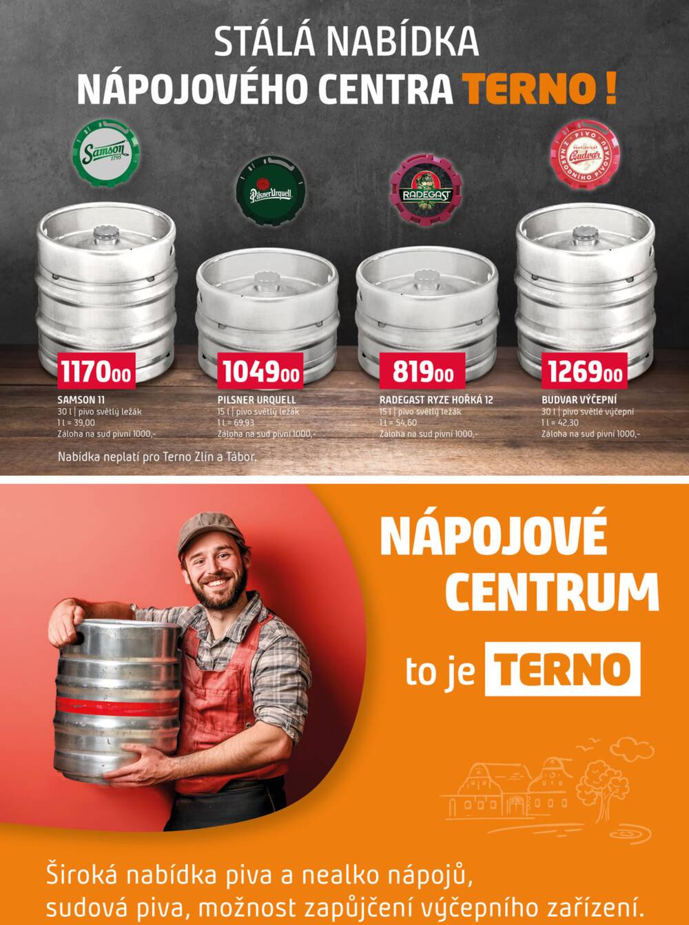 Leták Terno - Terno České Budějovice, Hradec Králové, Olomouc, Třeboň, Trhové Sviny, Týn nad Vltavou, Borovany, Bechyně 18.3. - 24.3. - strana 16