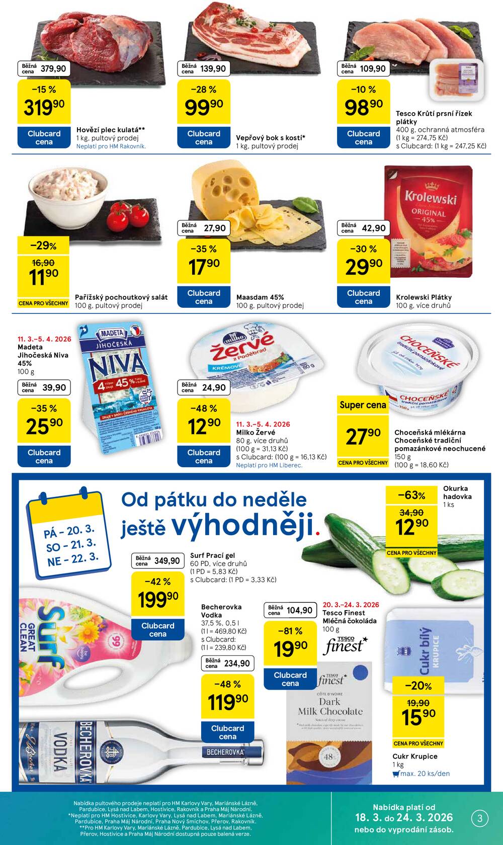 Tesco malé hypermarkety od 18.3. do 24.3.2026