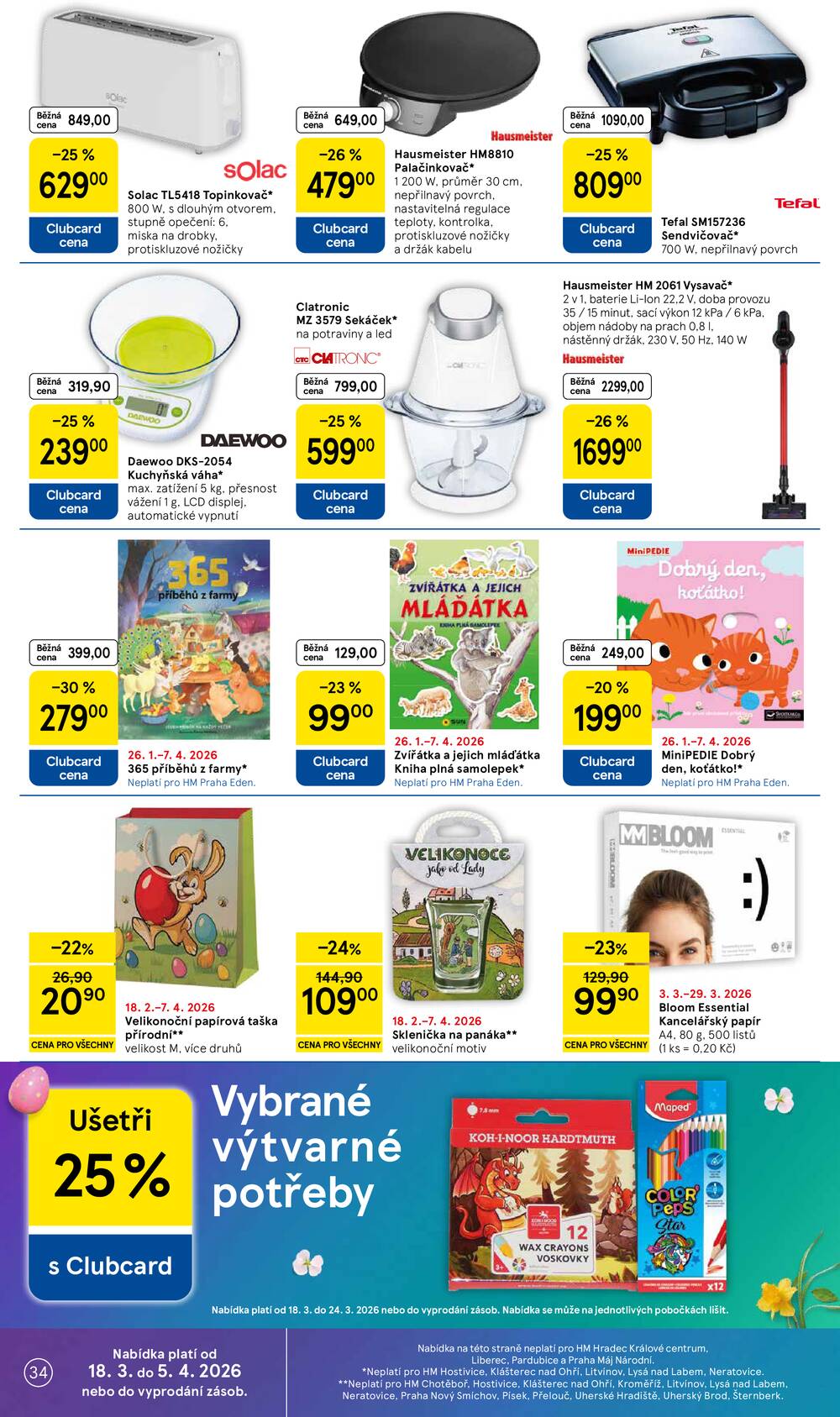 Tesco malé hypermarkety od 18.3. do 24.3.2026