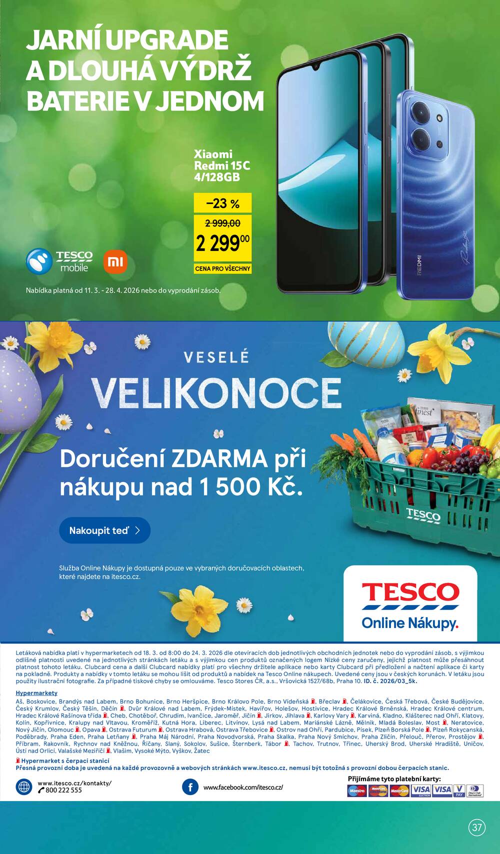 Tesco malé hypermarkety od 18.3. do 24.3.2026