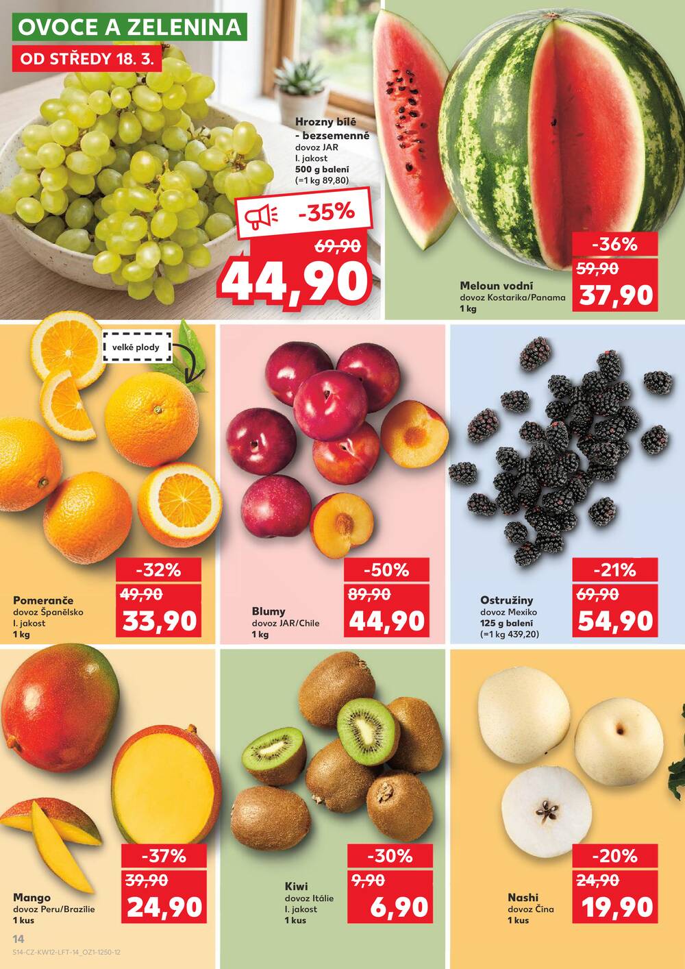 Leták Kaufland - Kaufland 18.3. - 24.3. - Kaufland - Beroun - strana 14