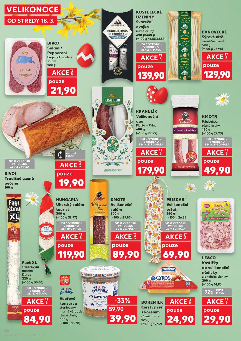 Leták Kaufland - Kaufland 18.3. - 24.3. - Kaufland - Rakovník (ul. Luženská) - strana 26