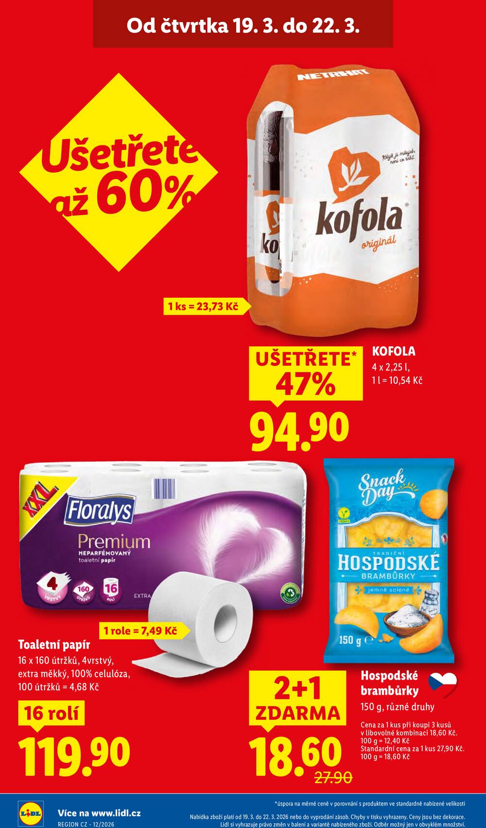Lidl Čtvrtek od 19.3. do 22.3.2026