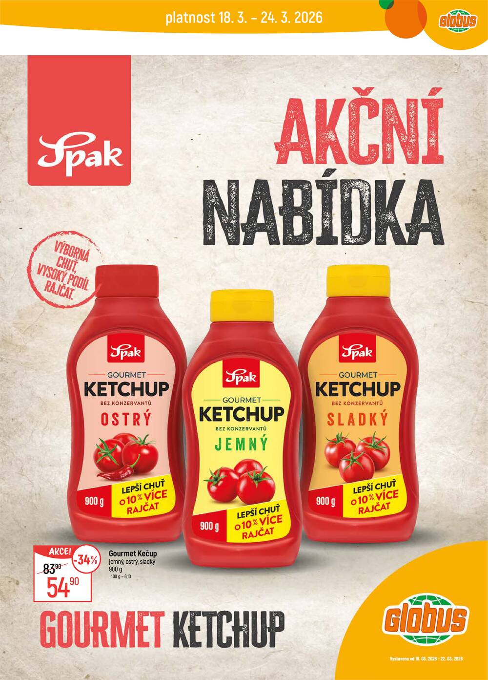 Leták Globus - Akční leták Globus 18.3. - 24.3.2026 - Globus Praha - Centrum Černý Most - strana 4