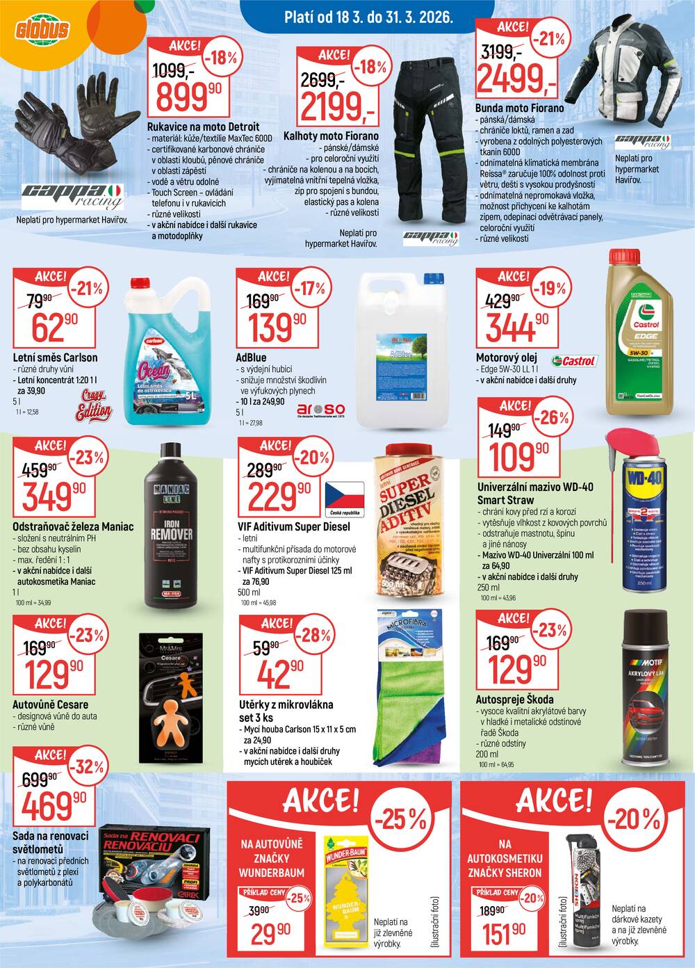 Akční leták Globus 18.3. - 24.3.2026 - Globus Praha - Čakovice