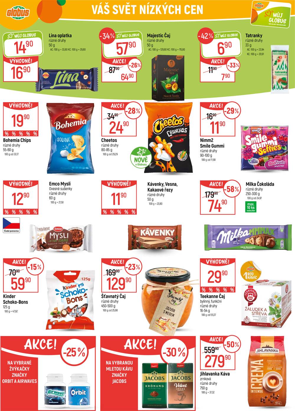 Akční leták Globus 18.3. - 24.3.2026 - Globus Praha - Čakovice