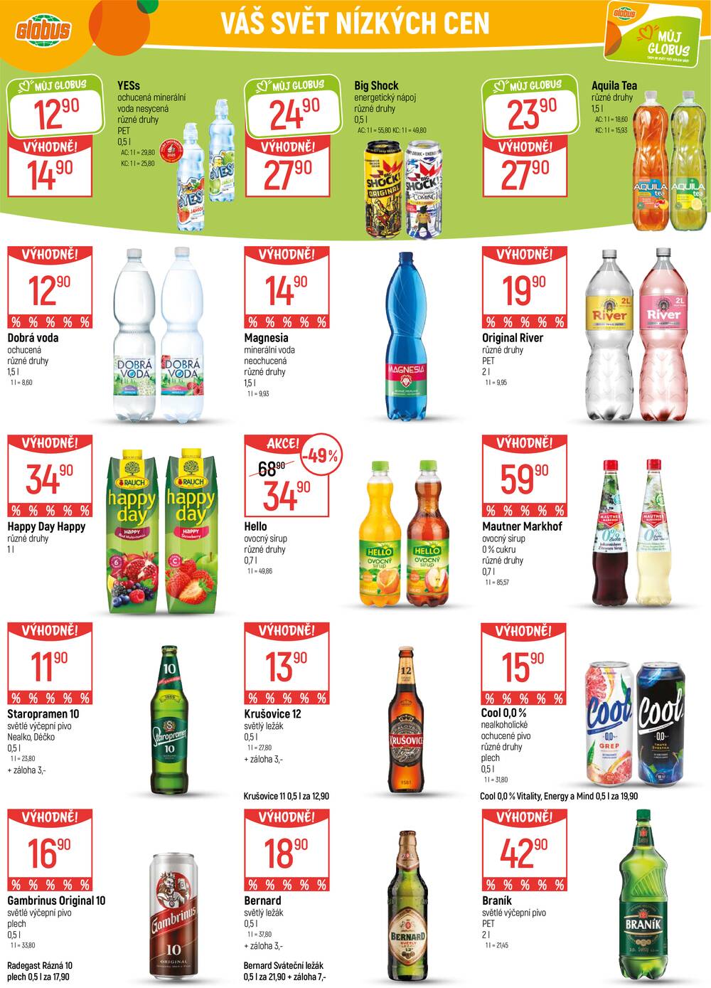 Akční leták Globus 18.3. - 24.3.2026 - Globus Praha - Zličín