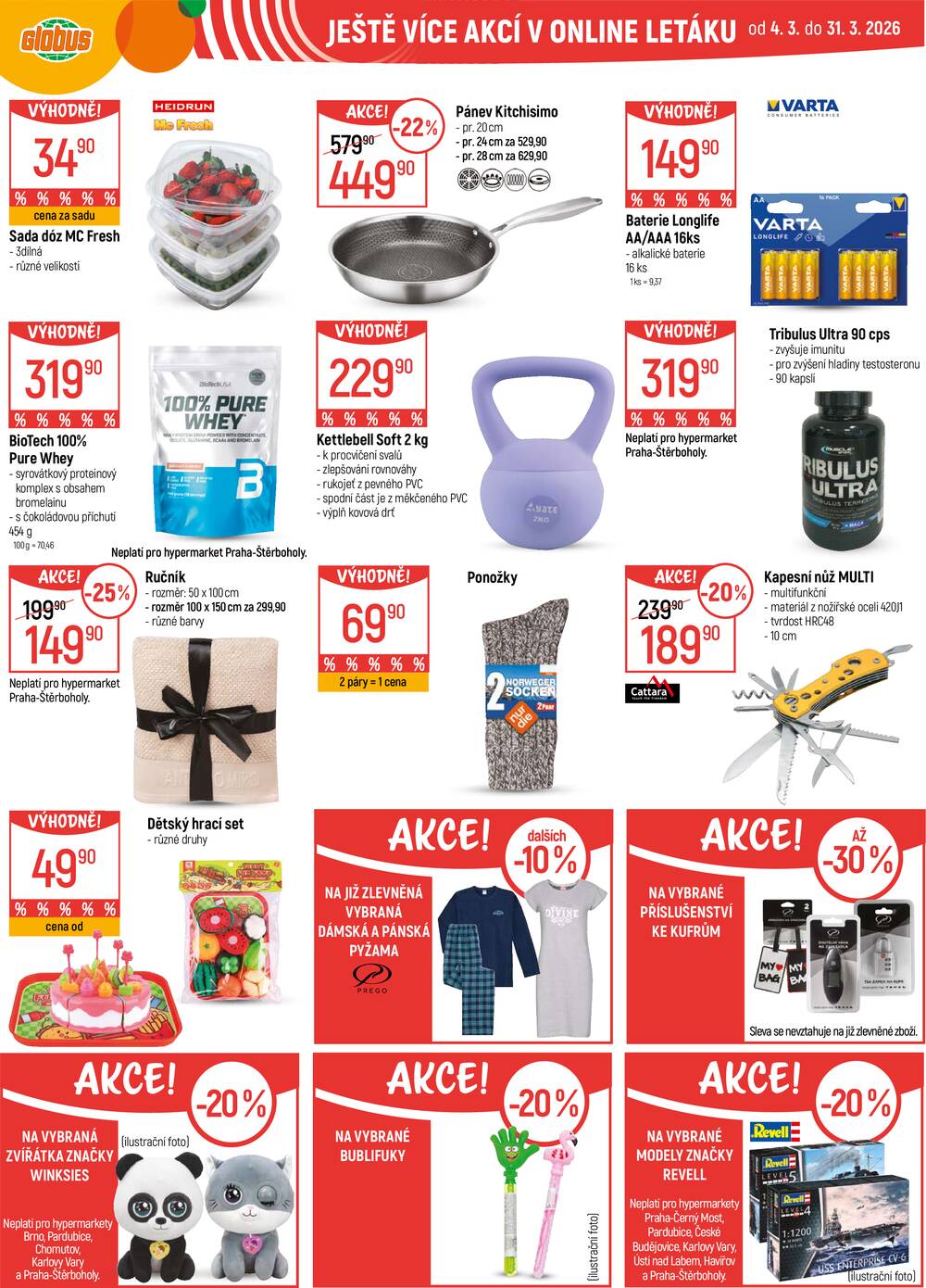 Akční leták Globus 18.3. - 24.3.2026 - Globus Praha - Zličín