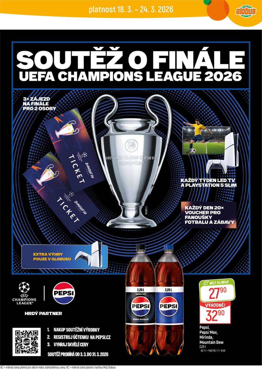 Akční leták Globus 18.3. - 24.3.2026 - Globus České Budějovice
