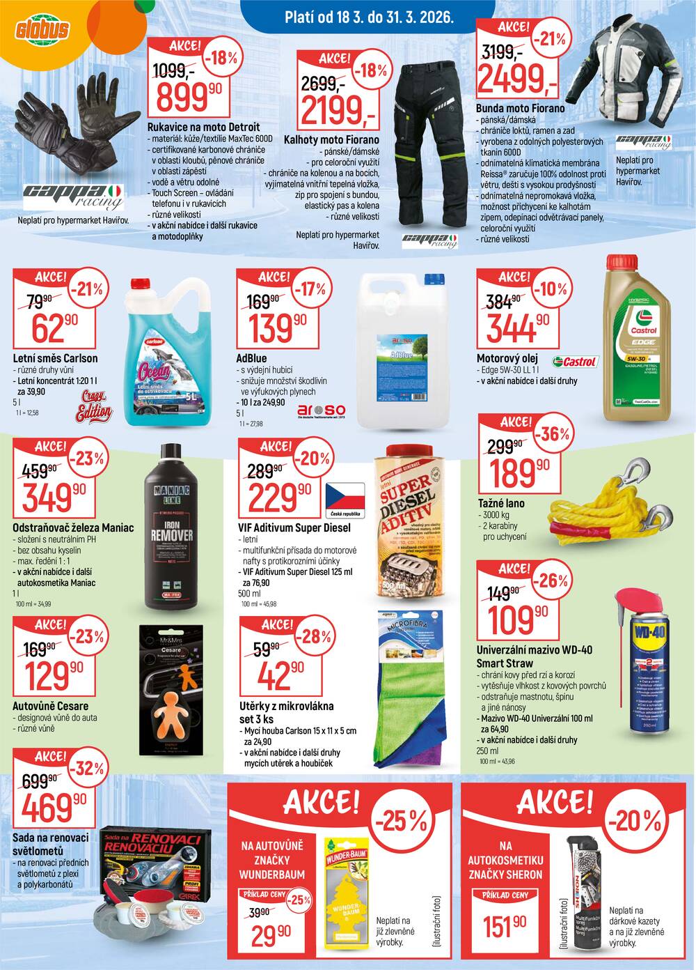 Akční leták Globus 18.3. - 31.3.2026 - Globus Pardubice