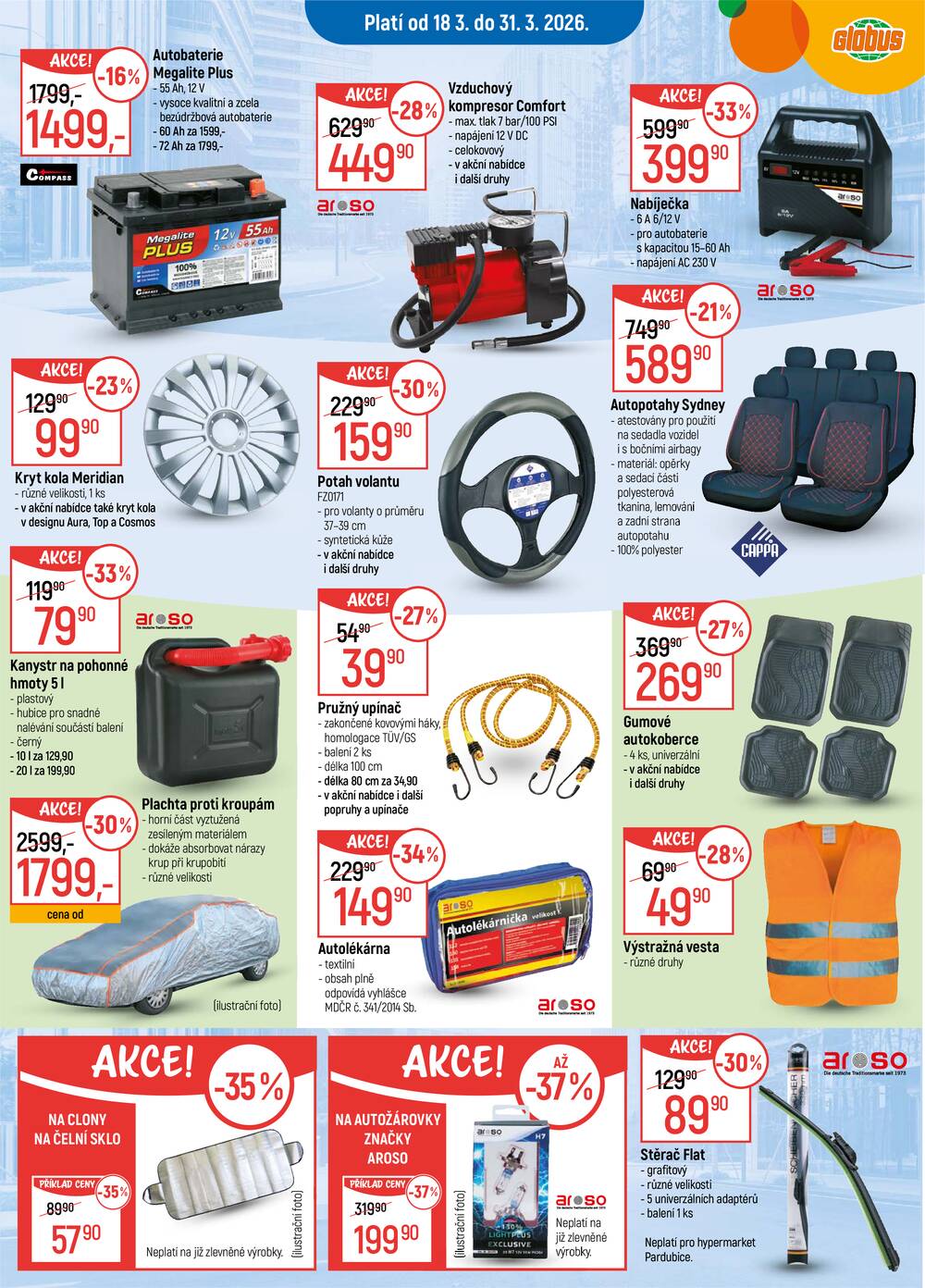 Akční leták Globus 18.3. - 31.3.2026 - Globus Pardubice