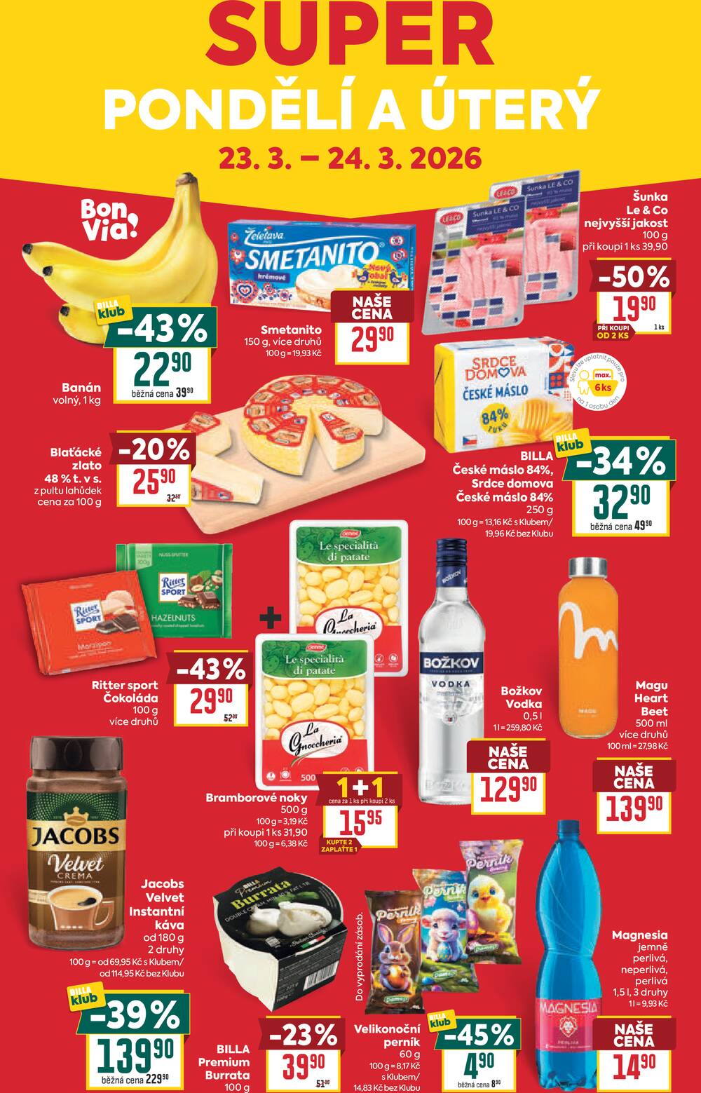 BILLA od 18.3. do 24.3.2026