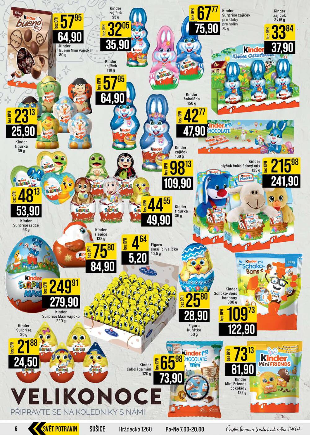 JIP Cash & Carry Brno, Praha, Ostrava, Jilemnice, Pardubice, Ostrava, Karlovy Vary, Olomouc a Zlín od 18.3. do 24.3.2026